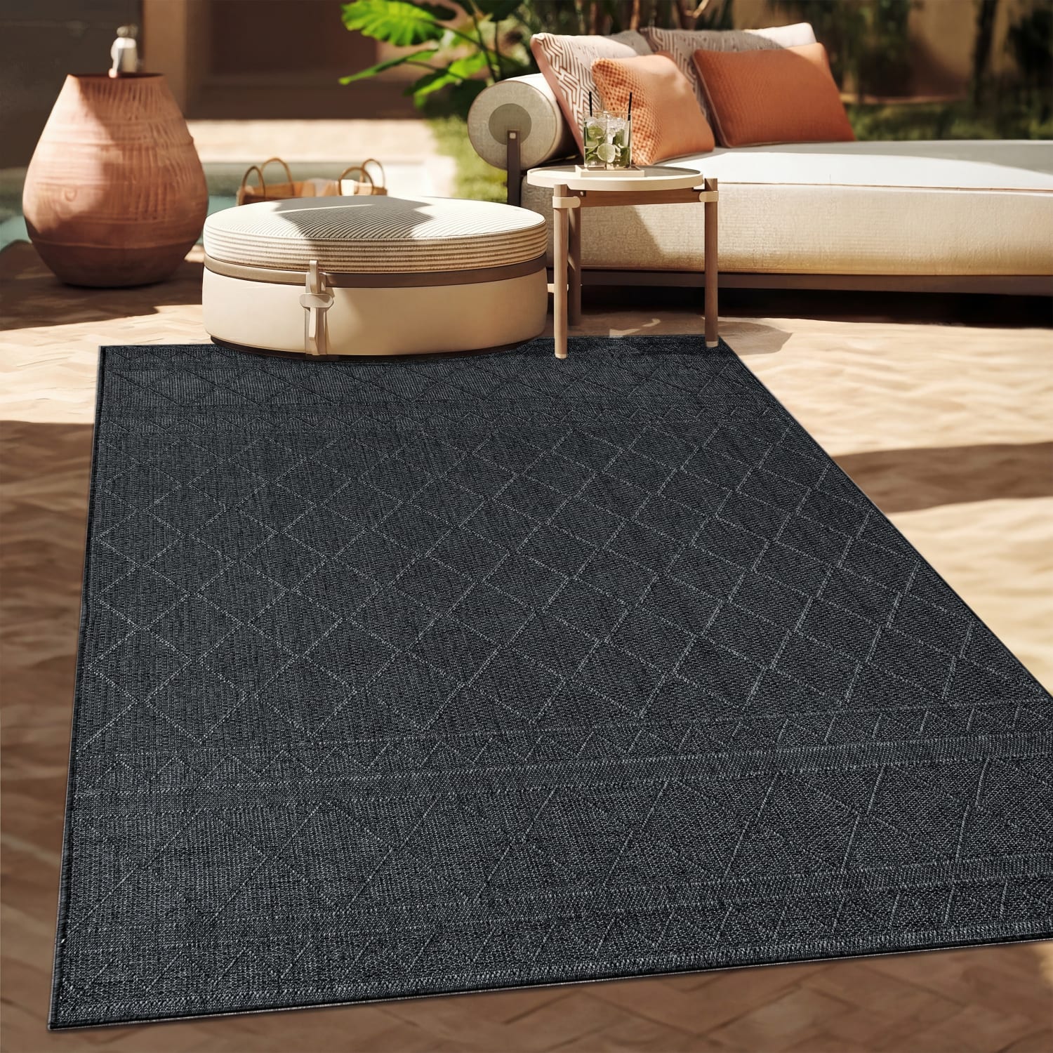 In- & Outdoor-Teppich Vermont Anthrazit