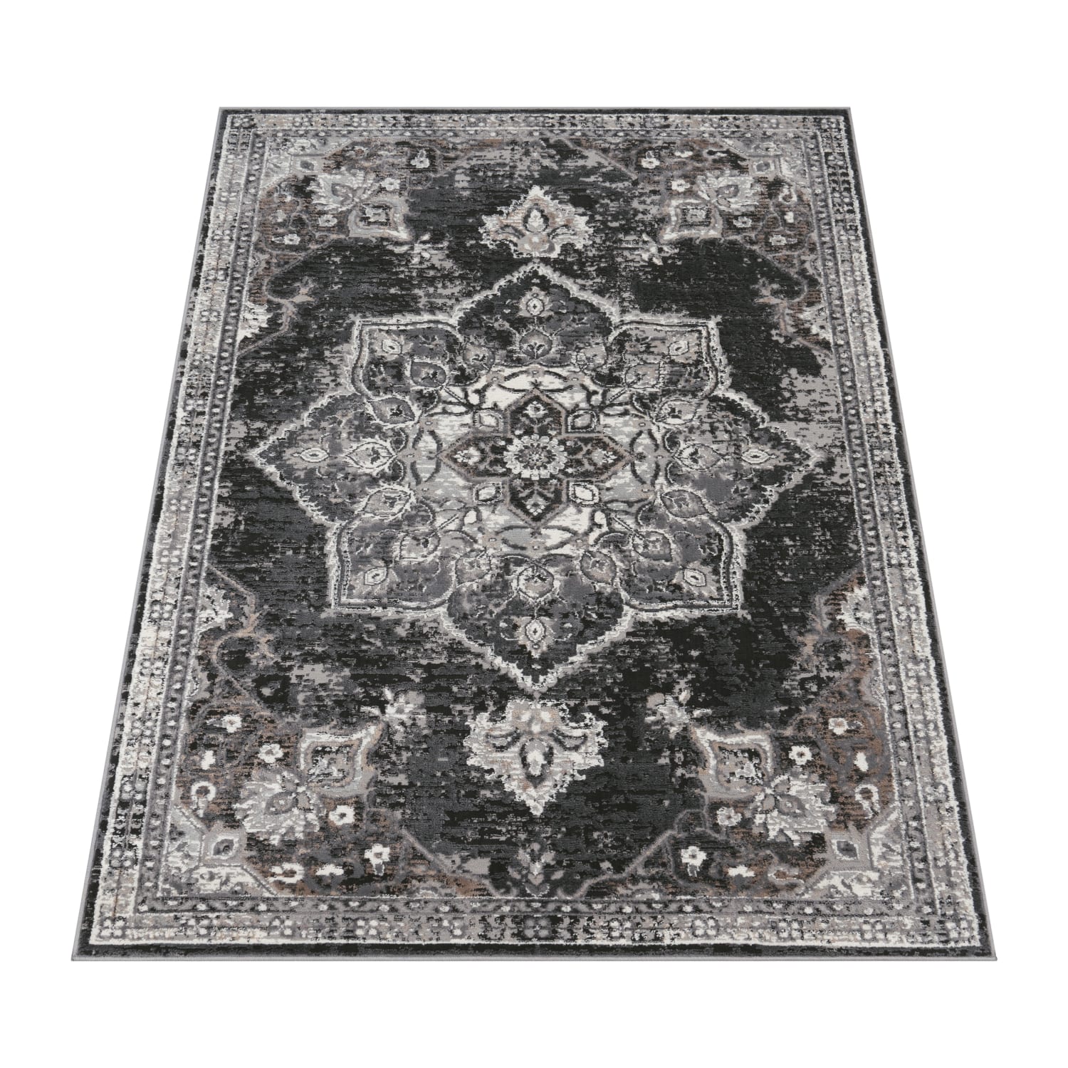 Vintage Teppich Pescara Schwarz
