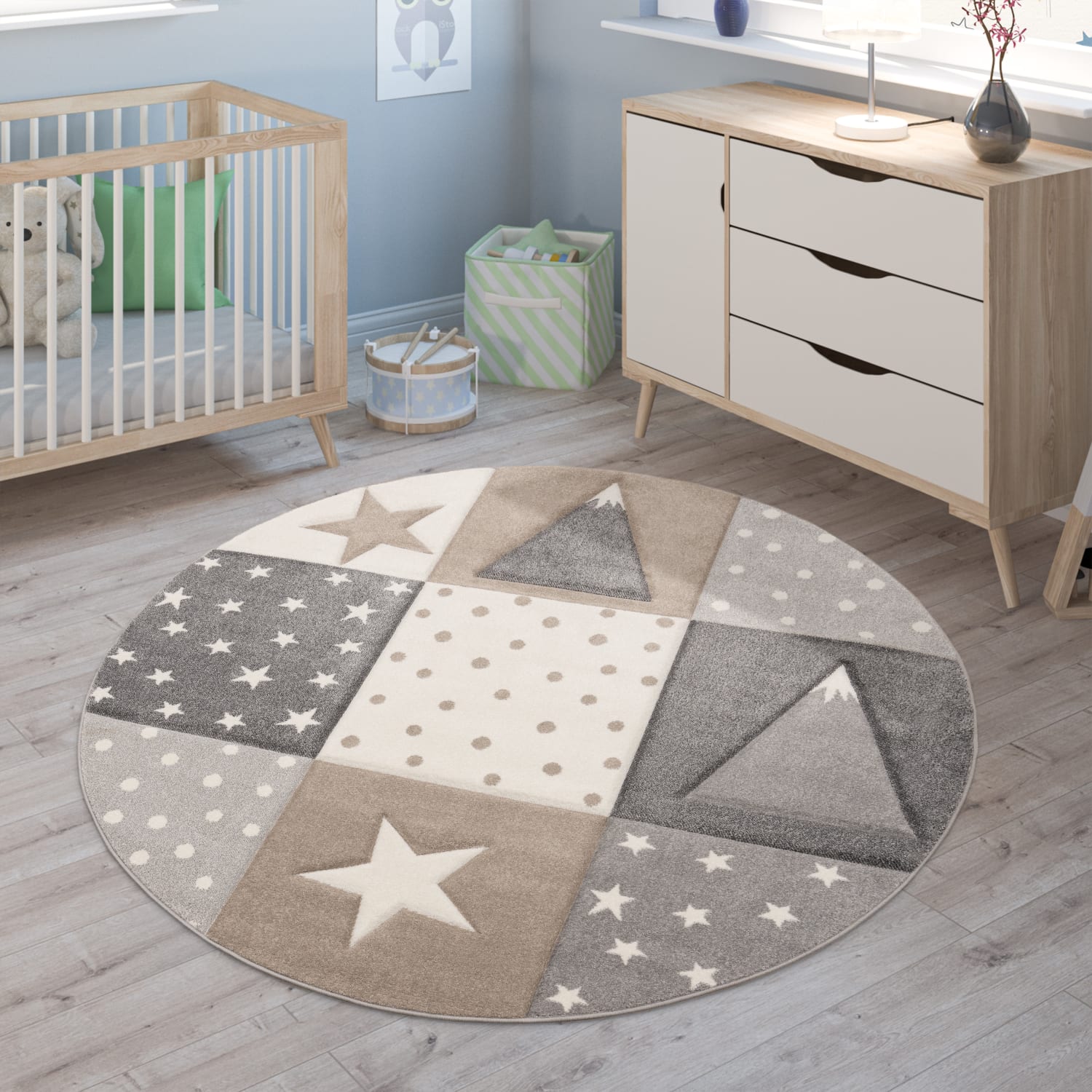 Kinder-Teppich Cosmo Beige