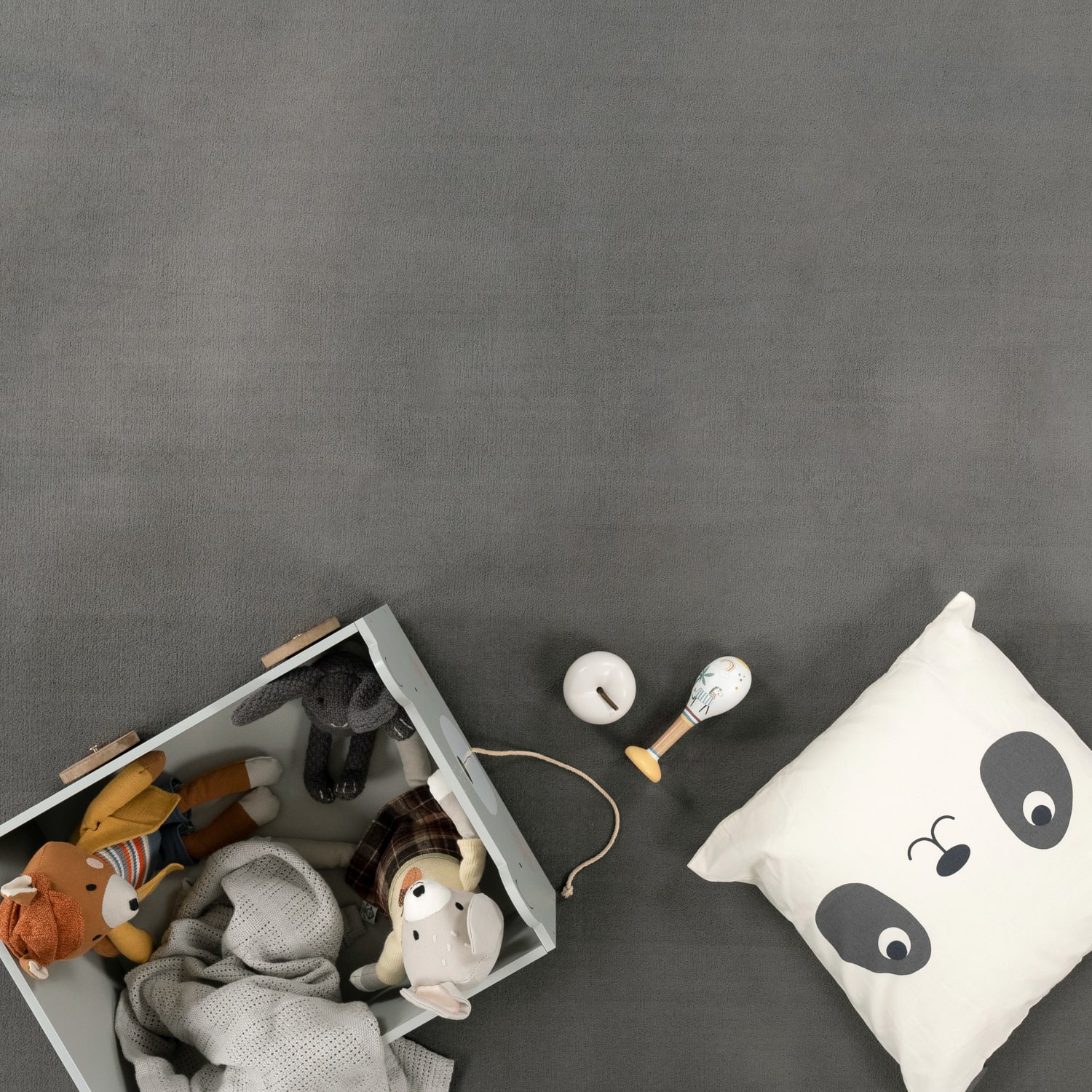 Kinderteppich waschbar Tatami Grau