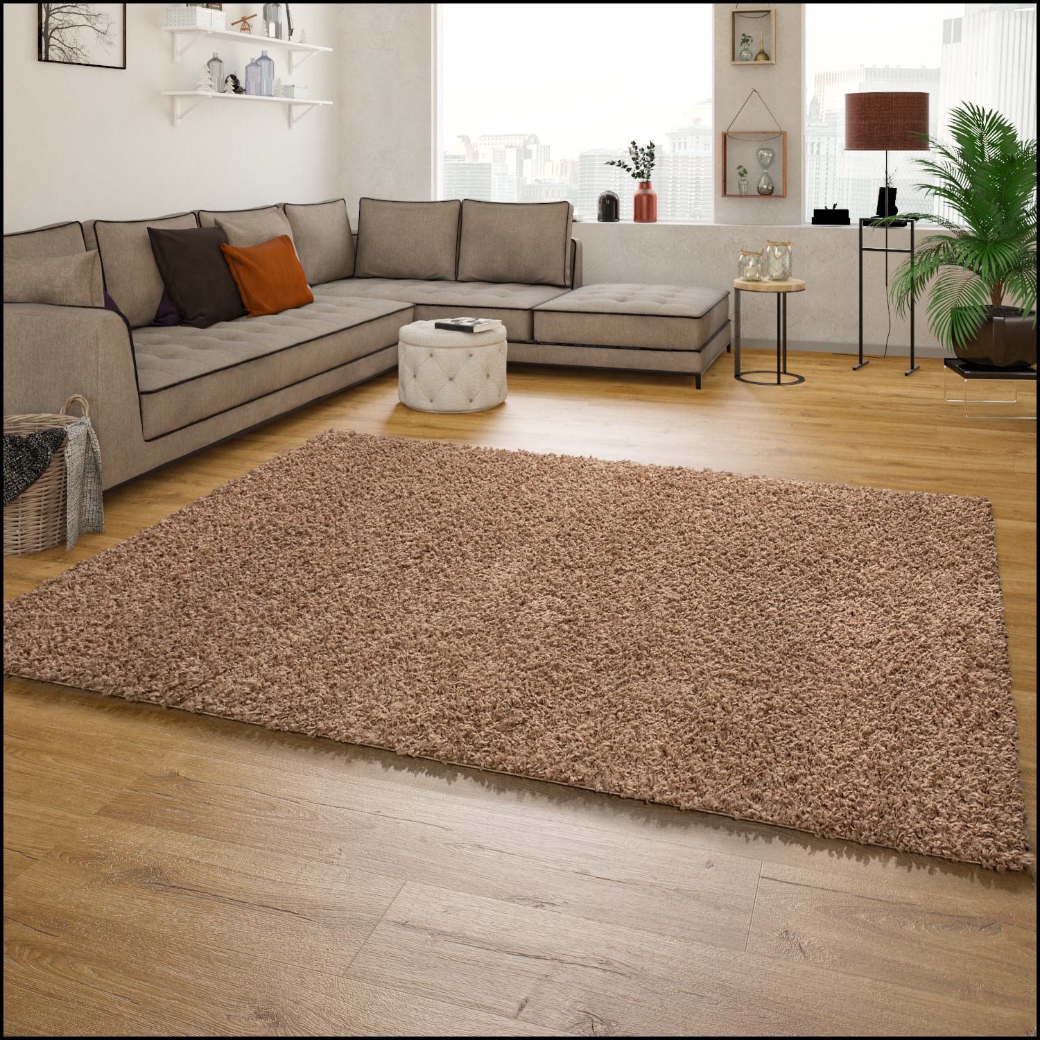 Shaggyteppich Sky Beige