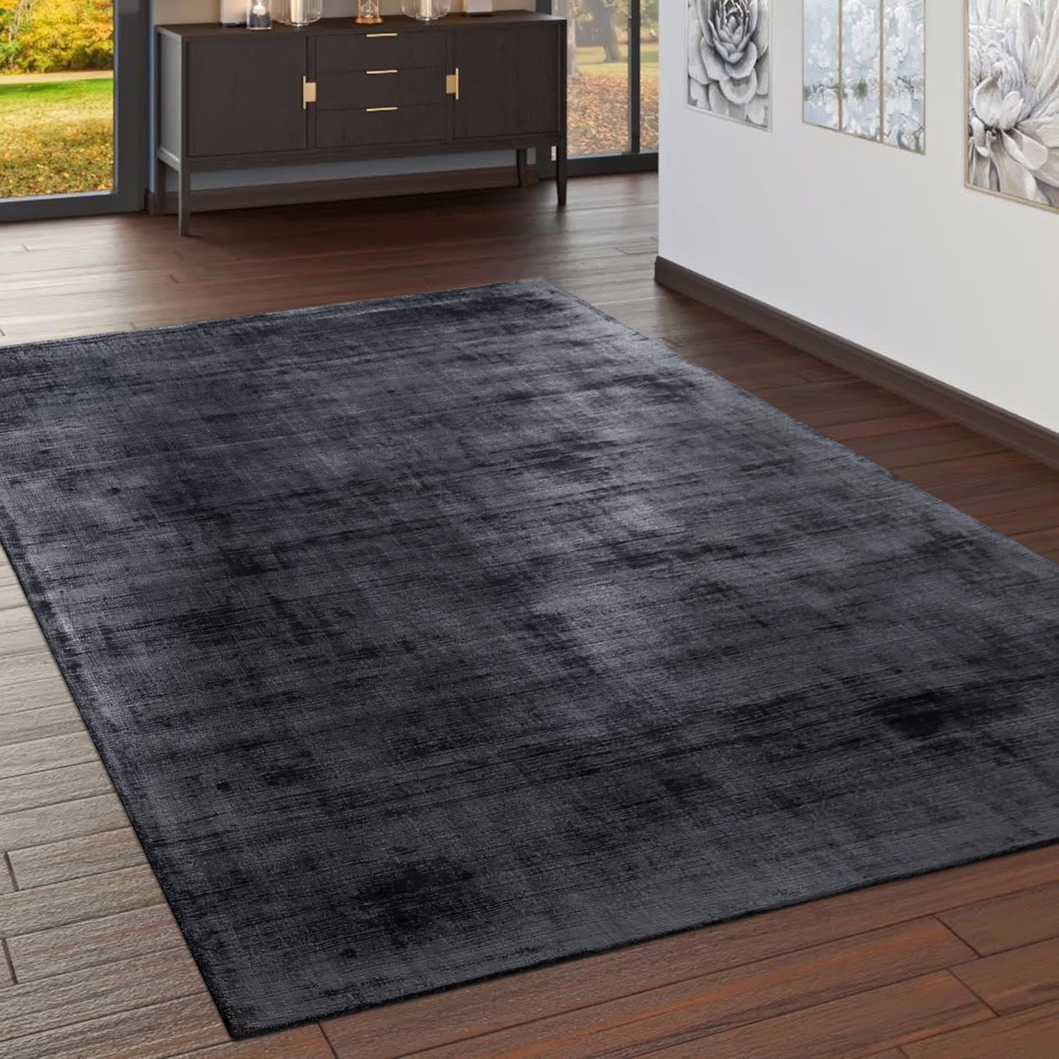 Vintage teppich Glori | Anthrazit | 160x230 cm