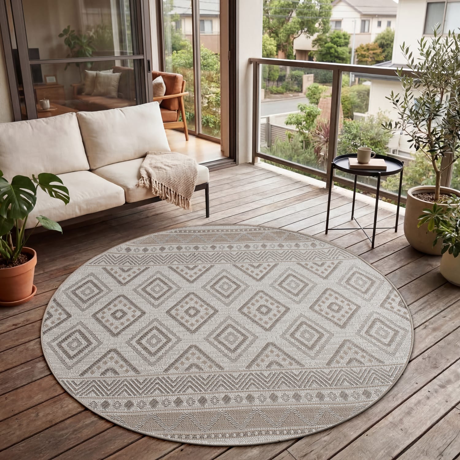 In- & Outdoor-Teppich Vermont Beige