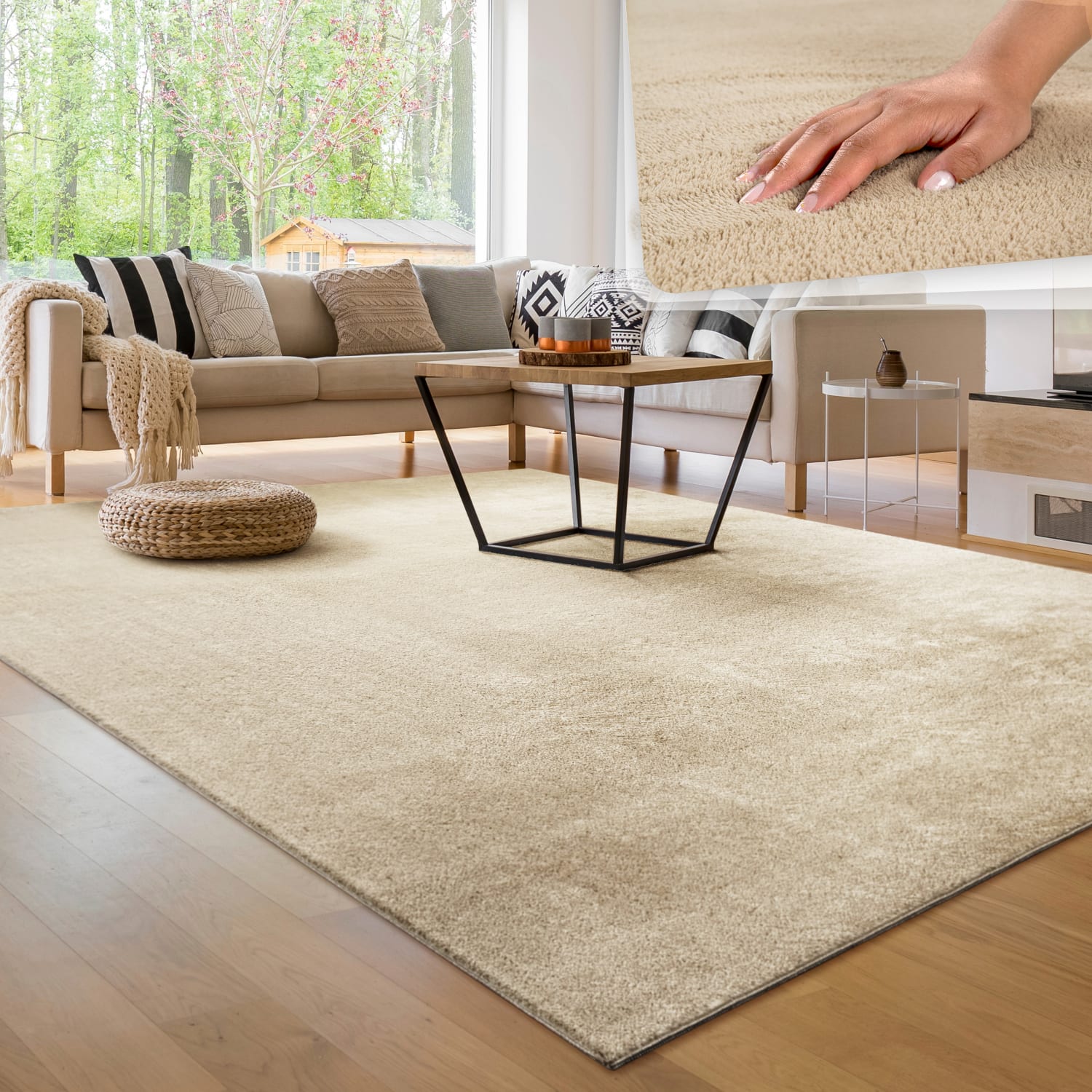 Teppich Cadiz Dunkel-Beige