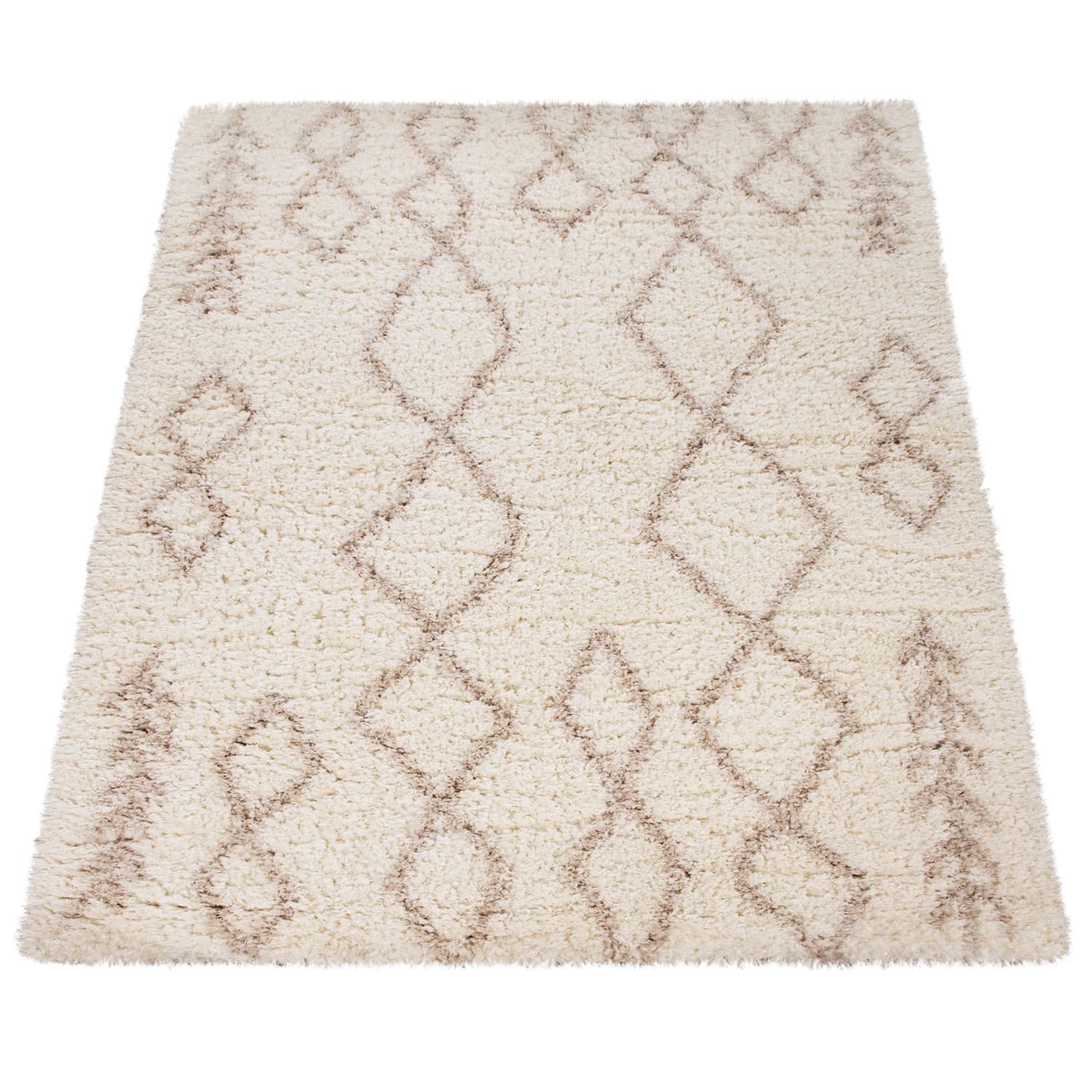 Hochflorteppich Maghreb Creme