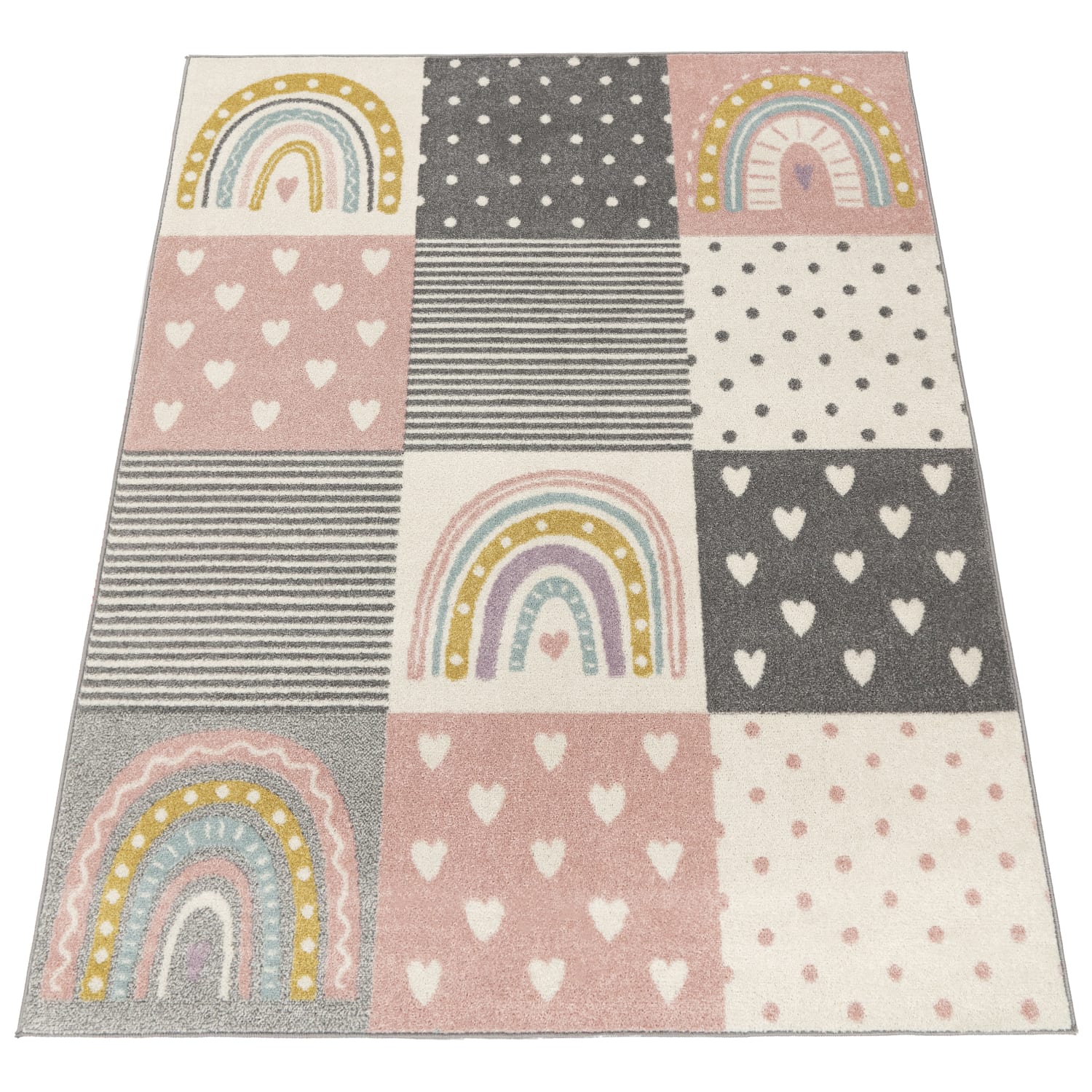Kinder-Teppich Nino Pink