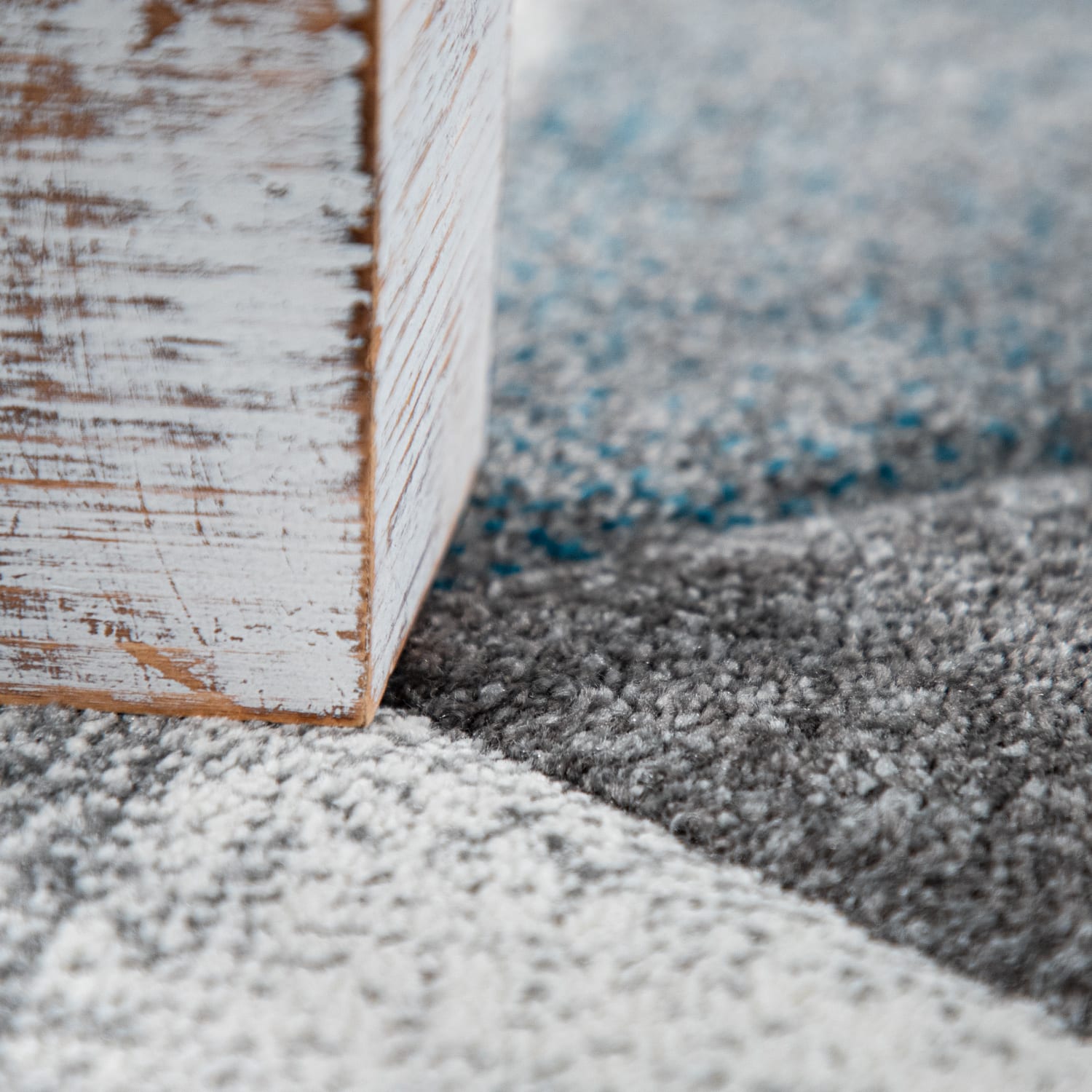 Moderner-Teppich Inferno Türkis