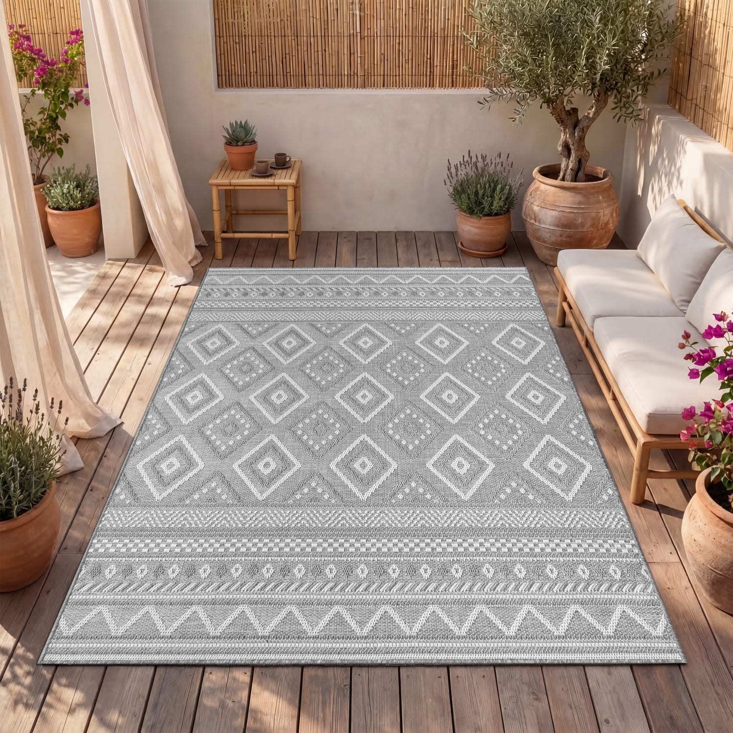 In- & Outdoor-Teppich Vermont Grau
