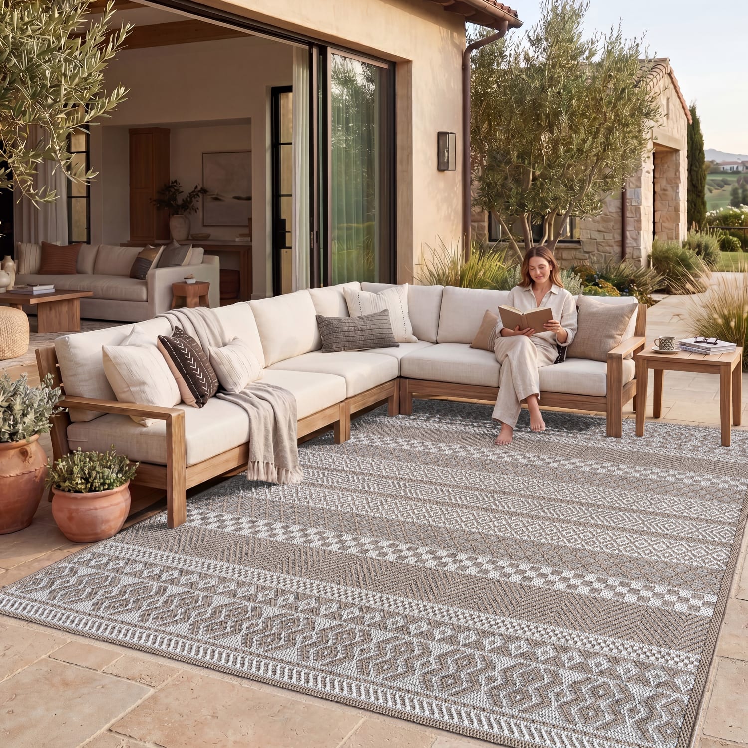 In- & Outdoor-Teppich Vermont Beige