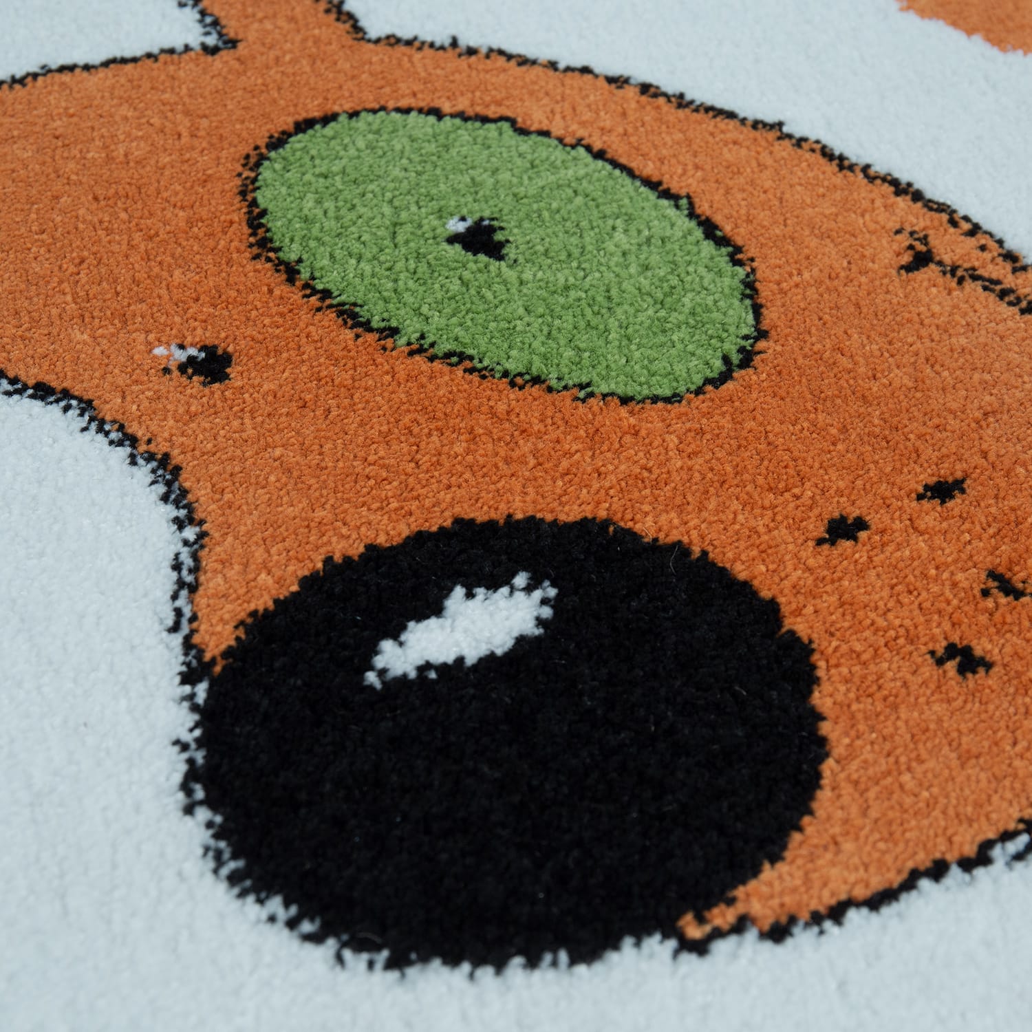 Kinder-Teppich Lieben Sieben Weiß