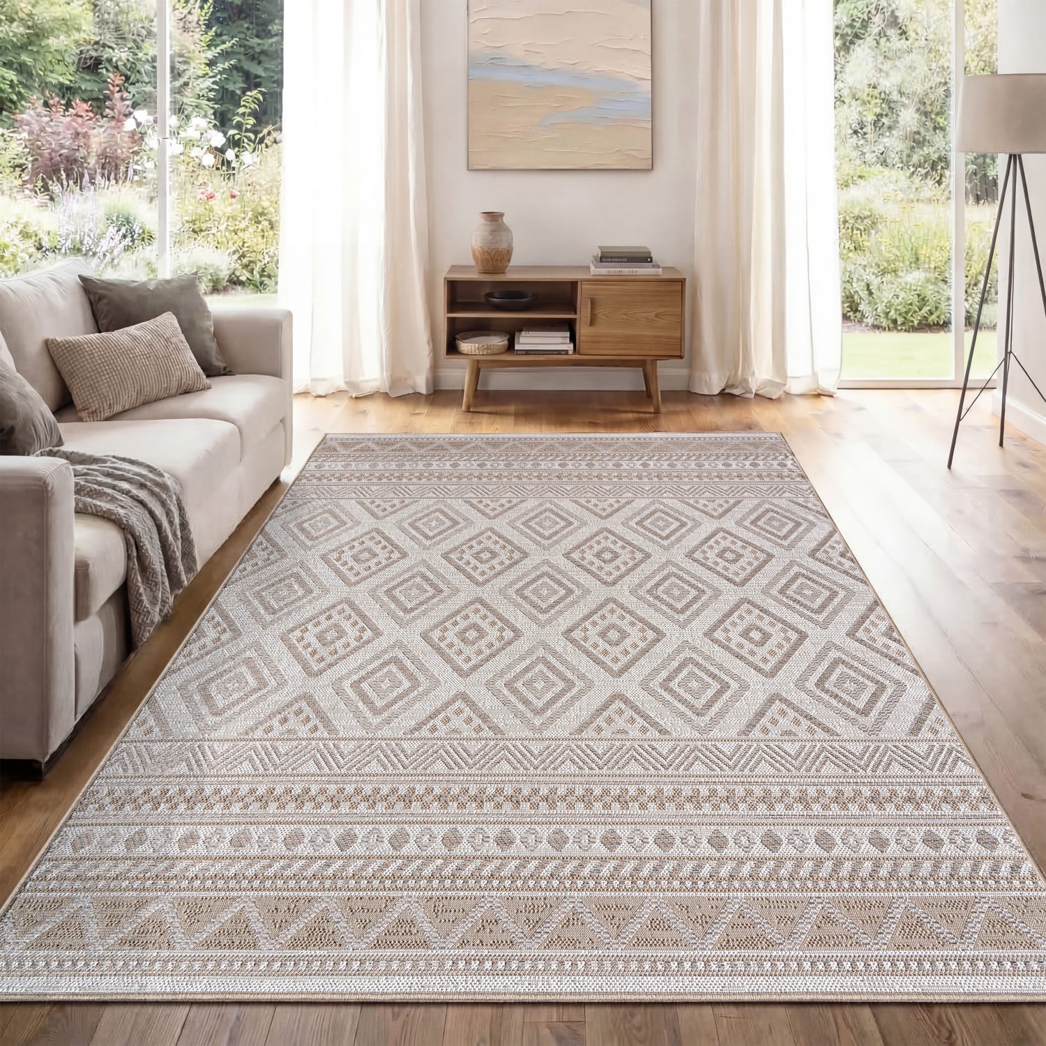 In- & outdoor-teppich Vermont | Beige | 60x100 cm