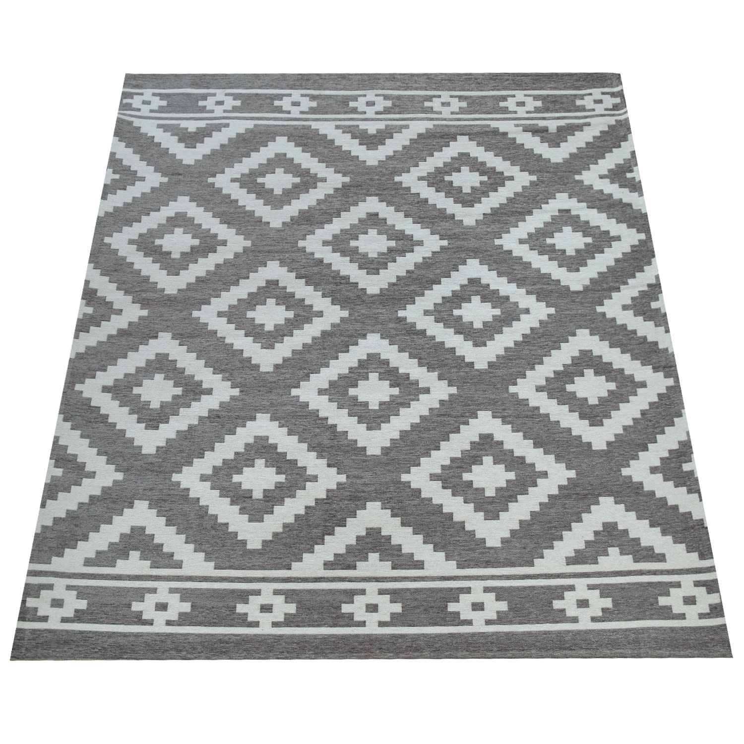 Flachgeweber Teppich Mariba Grau