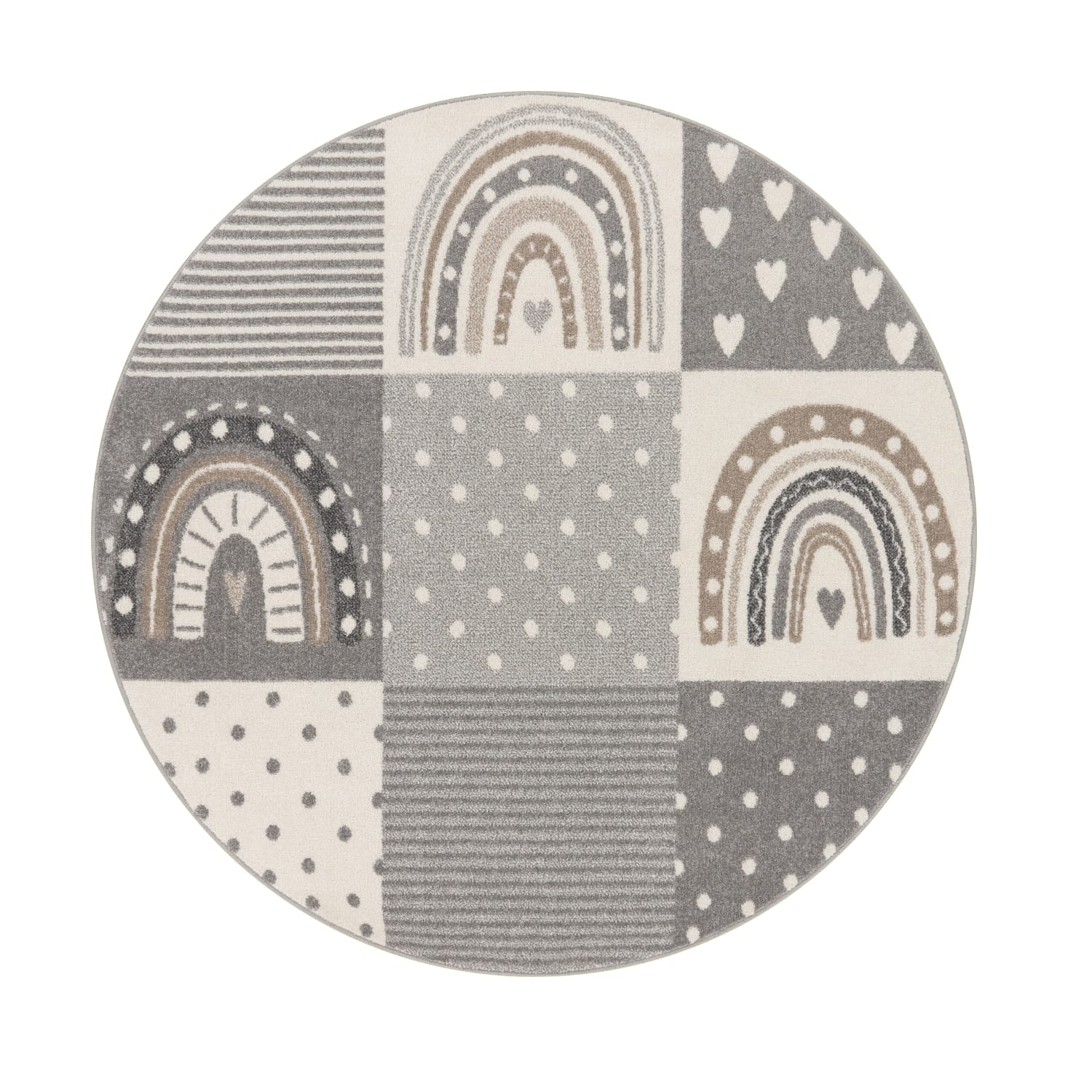 Kinder-Teppich Nino Grau
