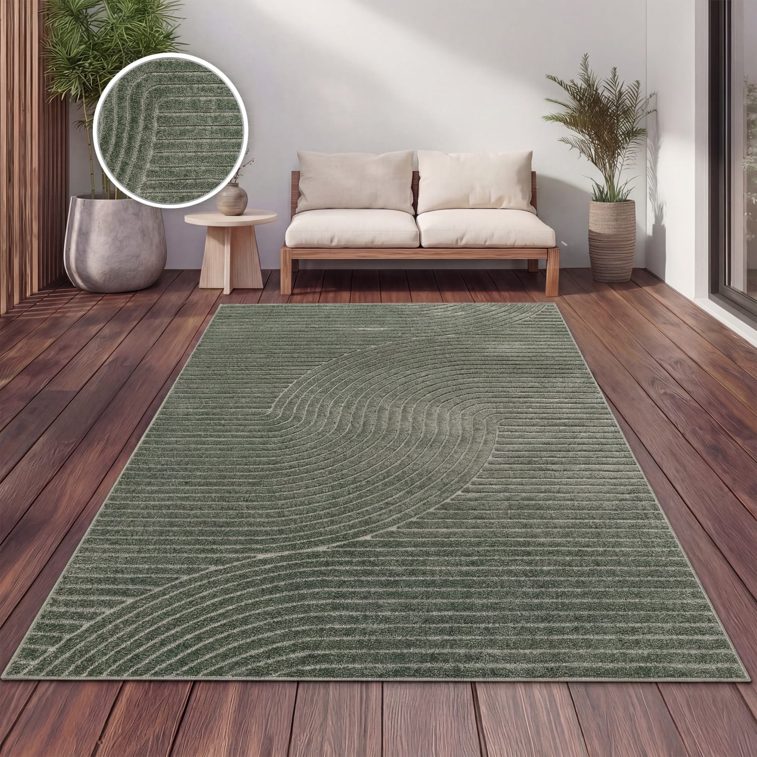 In- & Outdoor-Teppich Cotton Grün