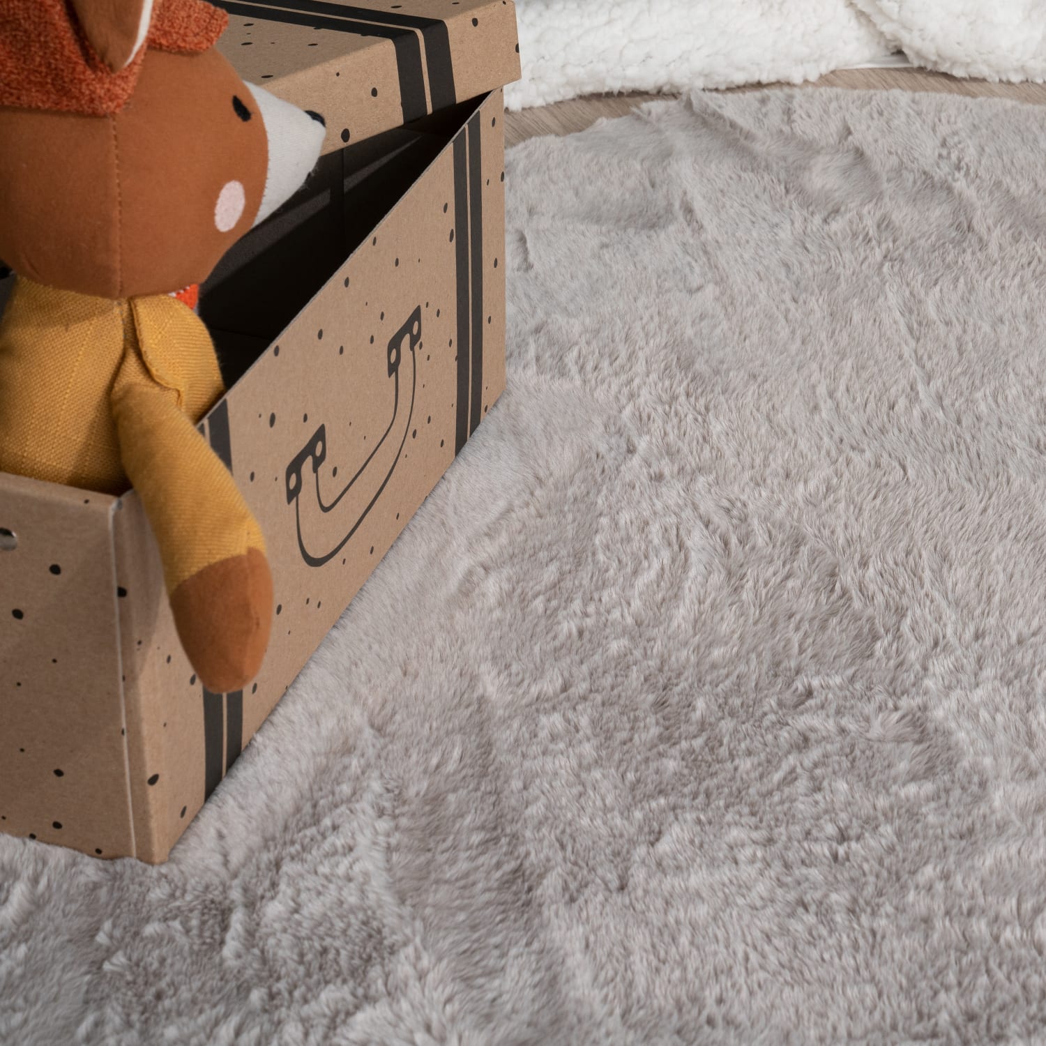 Fell-Teppich Pelt Grau