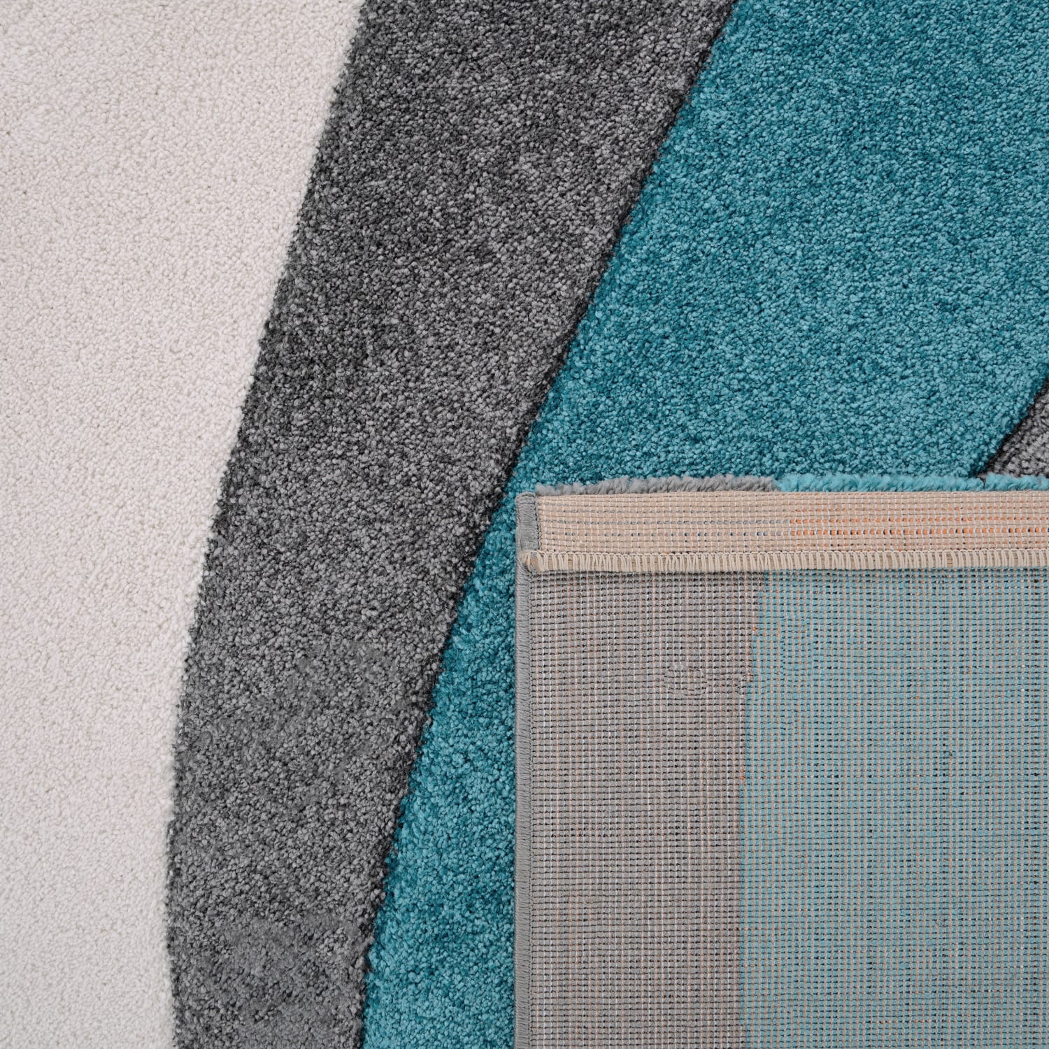 Moderner-Teppich Diamond Türkis