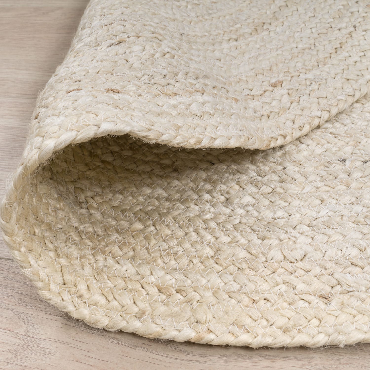 Baumwoll-Teppich Viborg Weiß