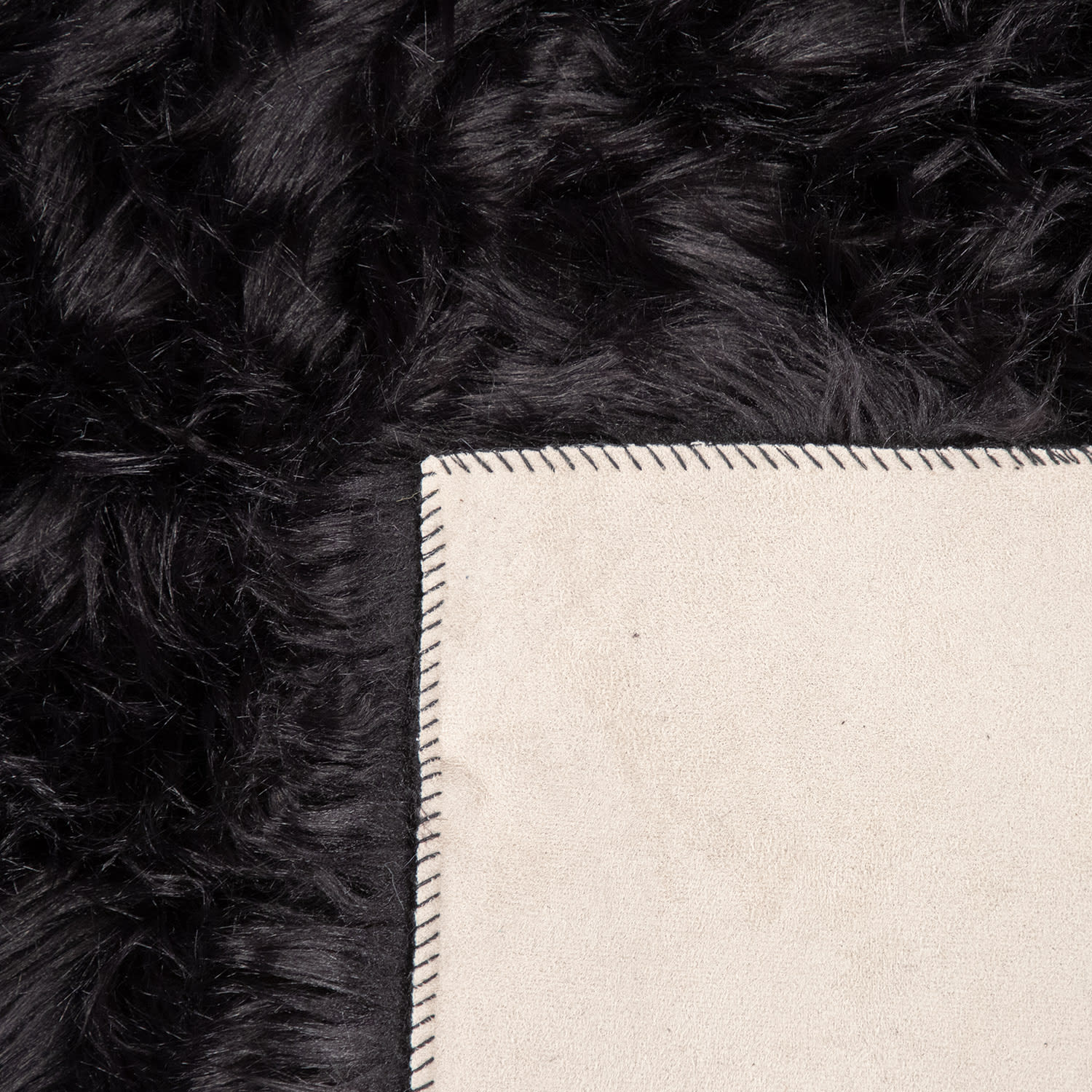 Hochflorteppich Playa Schwarz