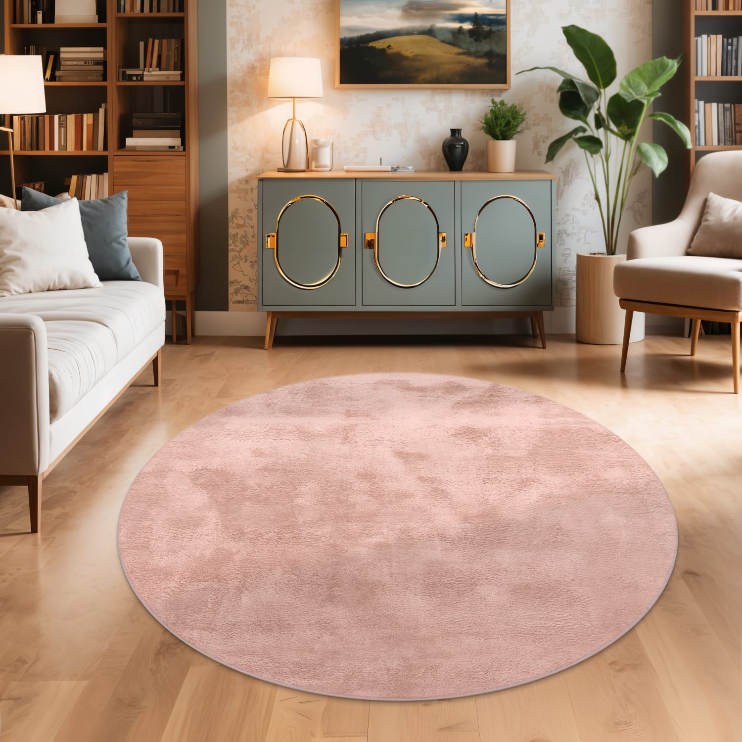 Flauschteppich Soft Pink