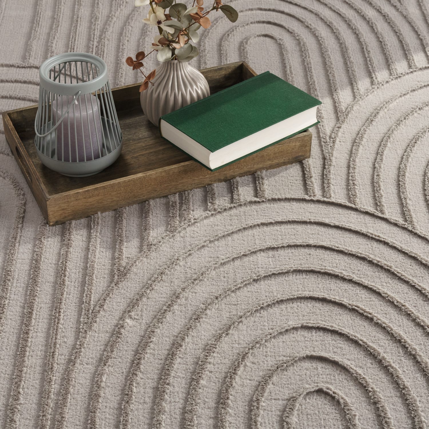 Fell-Teppich Lelystad Grau