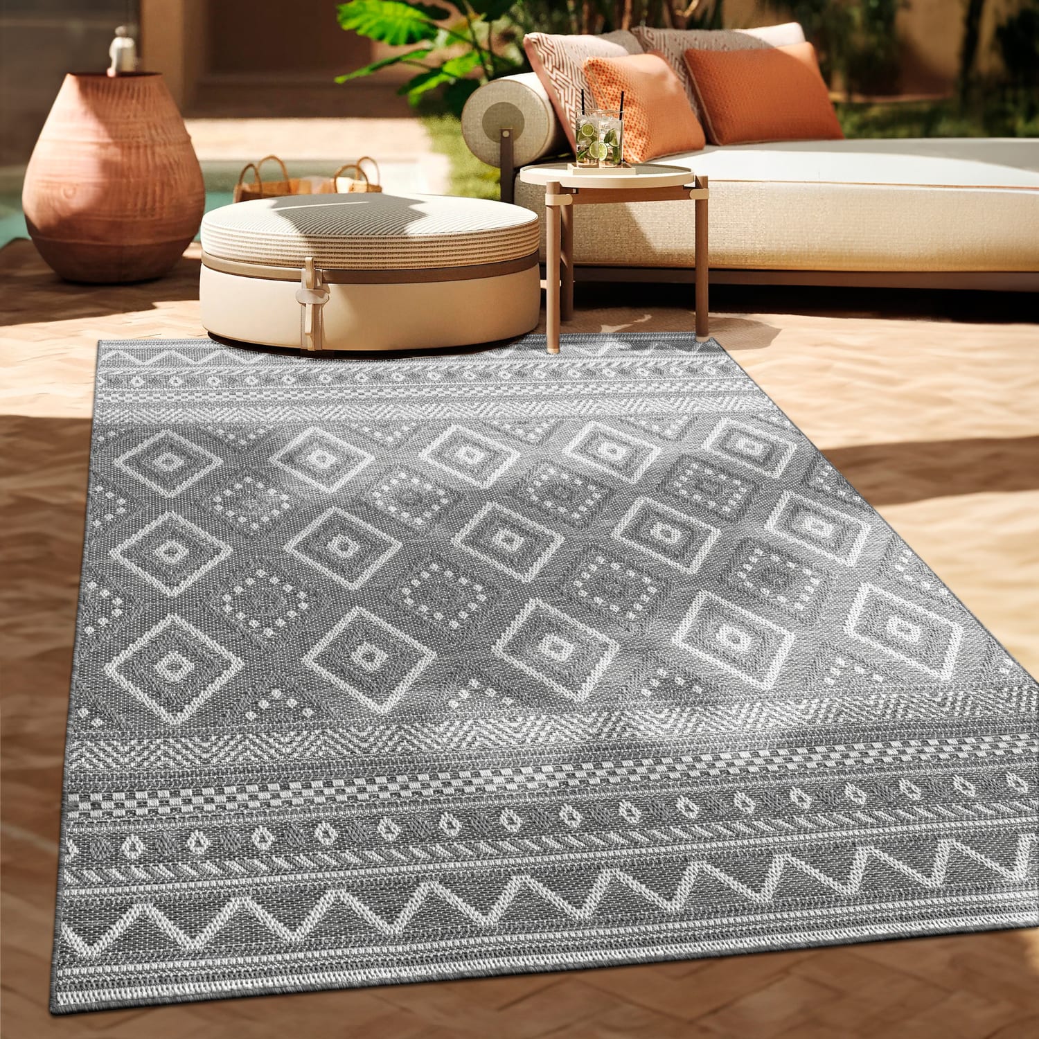 In- & Outdoor-Teppich Vermont Grau
