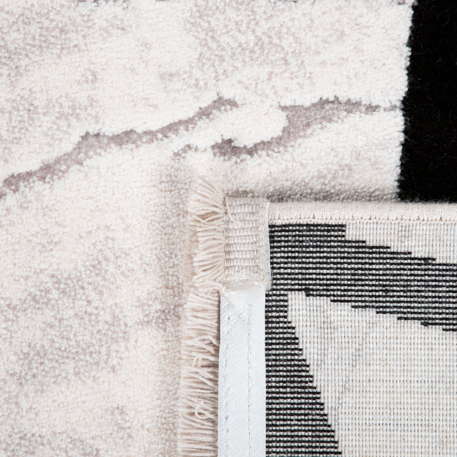 Vintage Teppich Teha Schwarz