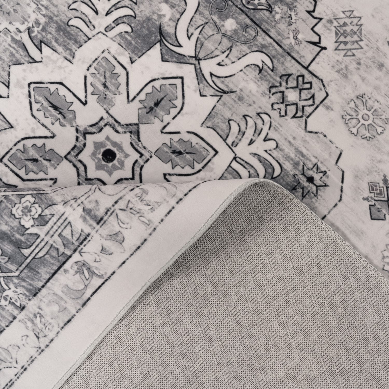 Teppich waschbar Semer Grau