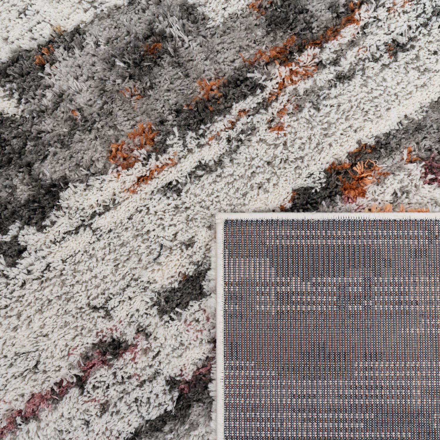 Hochflorteppich Vincenza Mehrfarbig