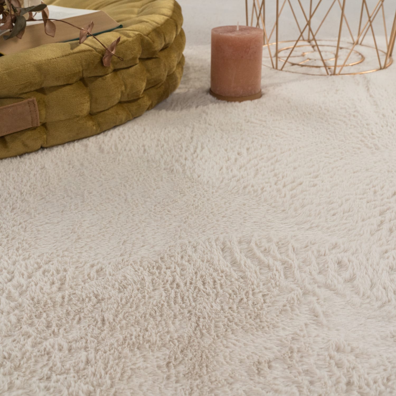 Flauschteppich Soft | Creme | 60x90 cm