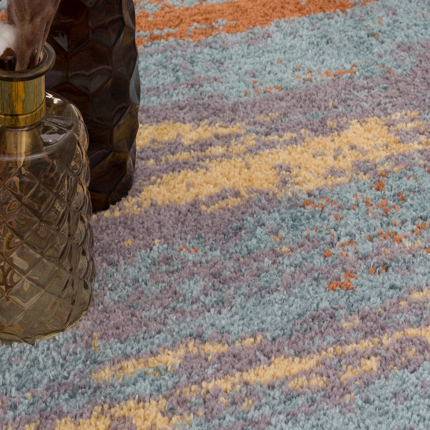 Hochflorteppich Padua Mehrfarbig