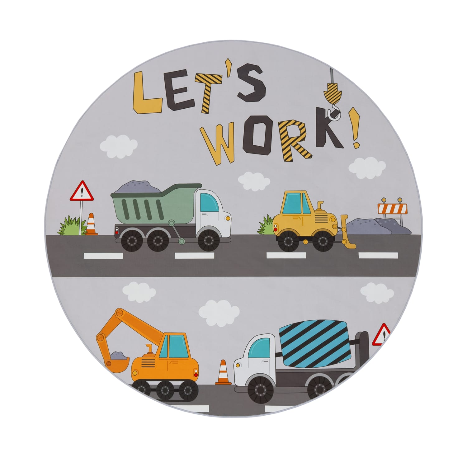 Kinder-Teppich Bino Grau