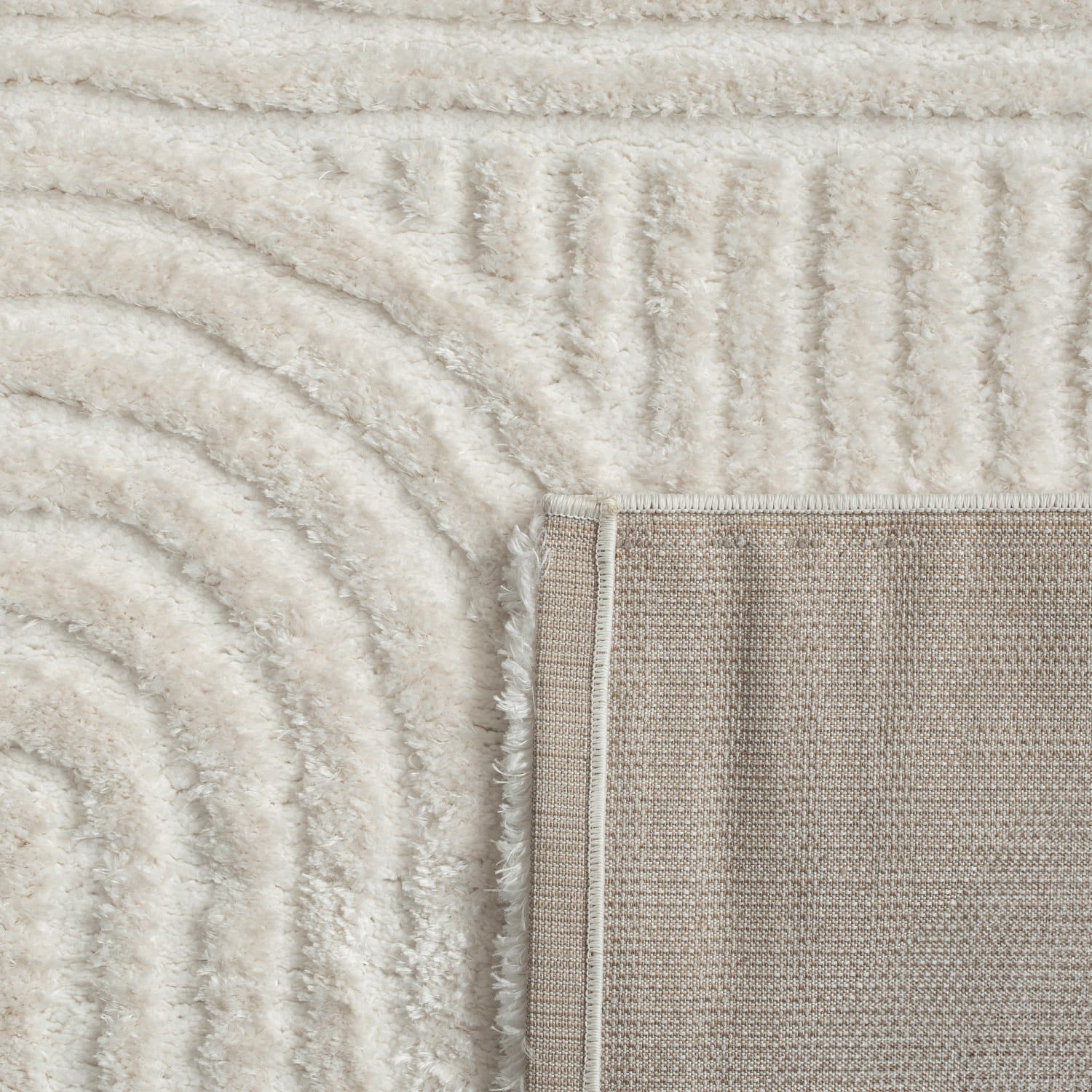 Hochflorteppich Palma Weiß