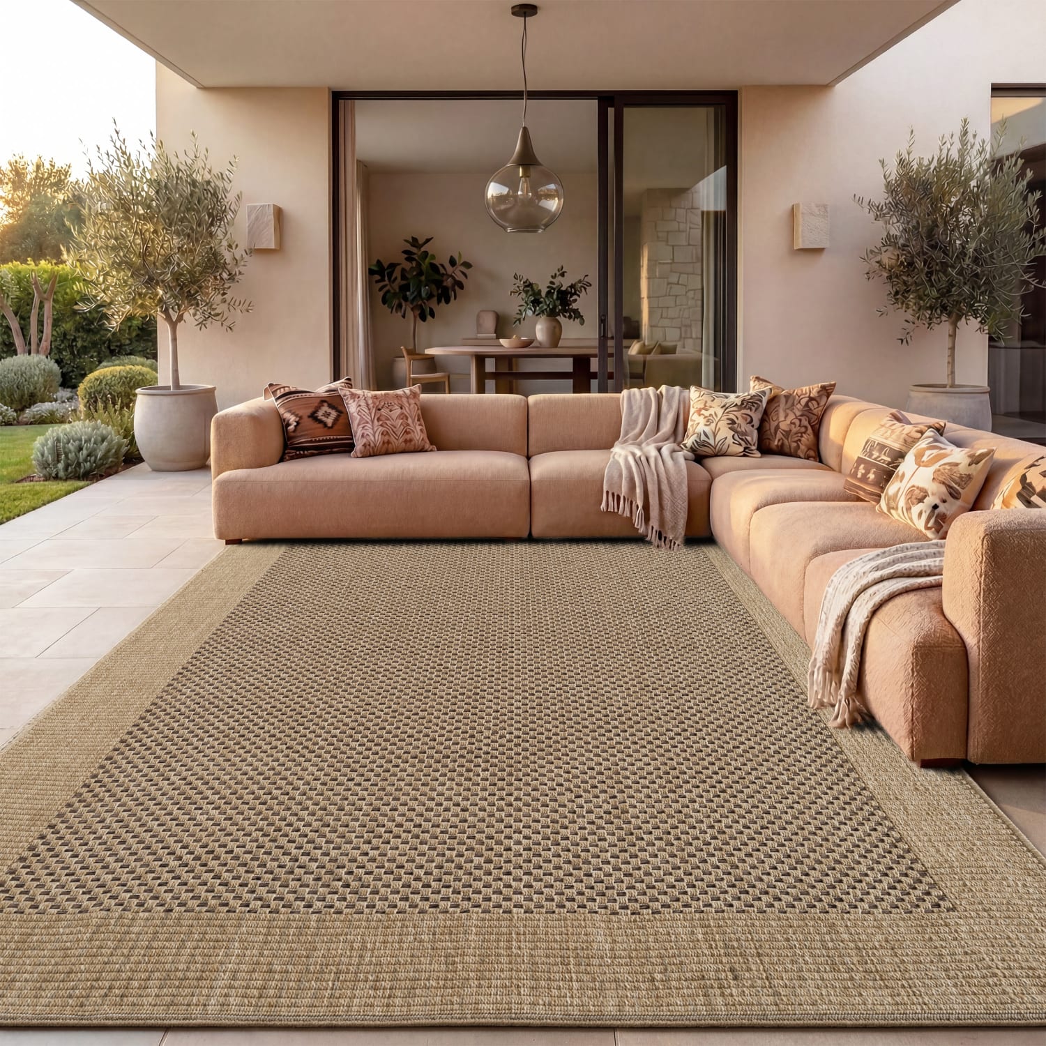 In- & Outdoor-Teppich Waregem Beige