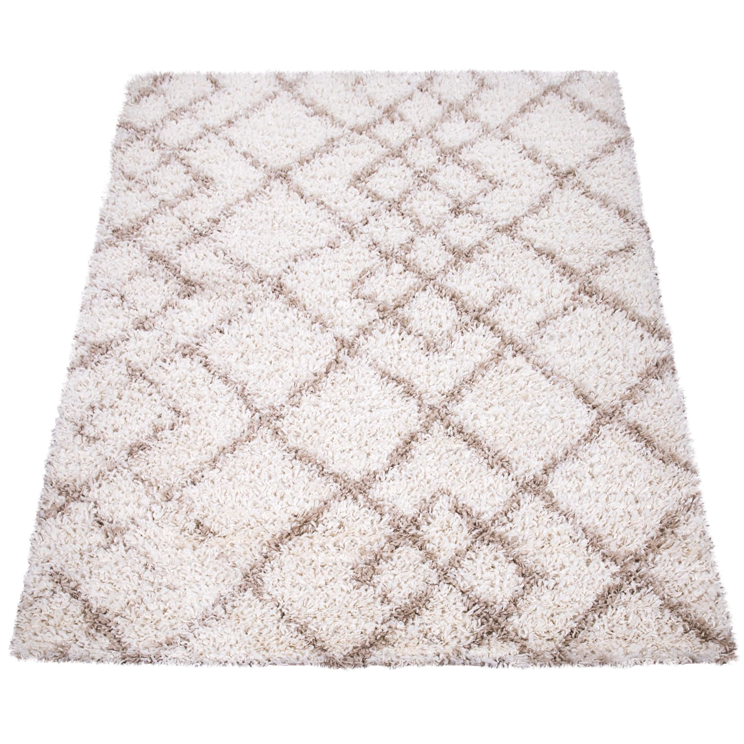 Shaggyteppich Kalmar Creme-Beige