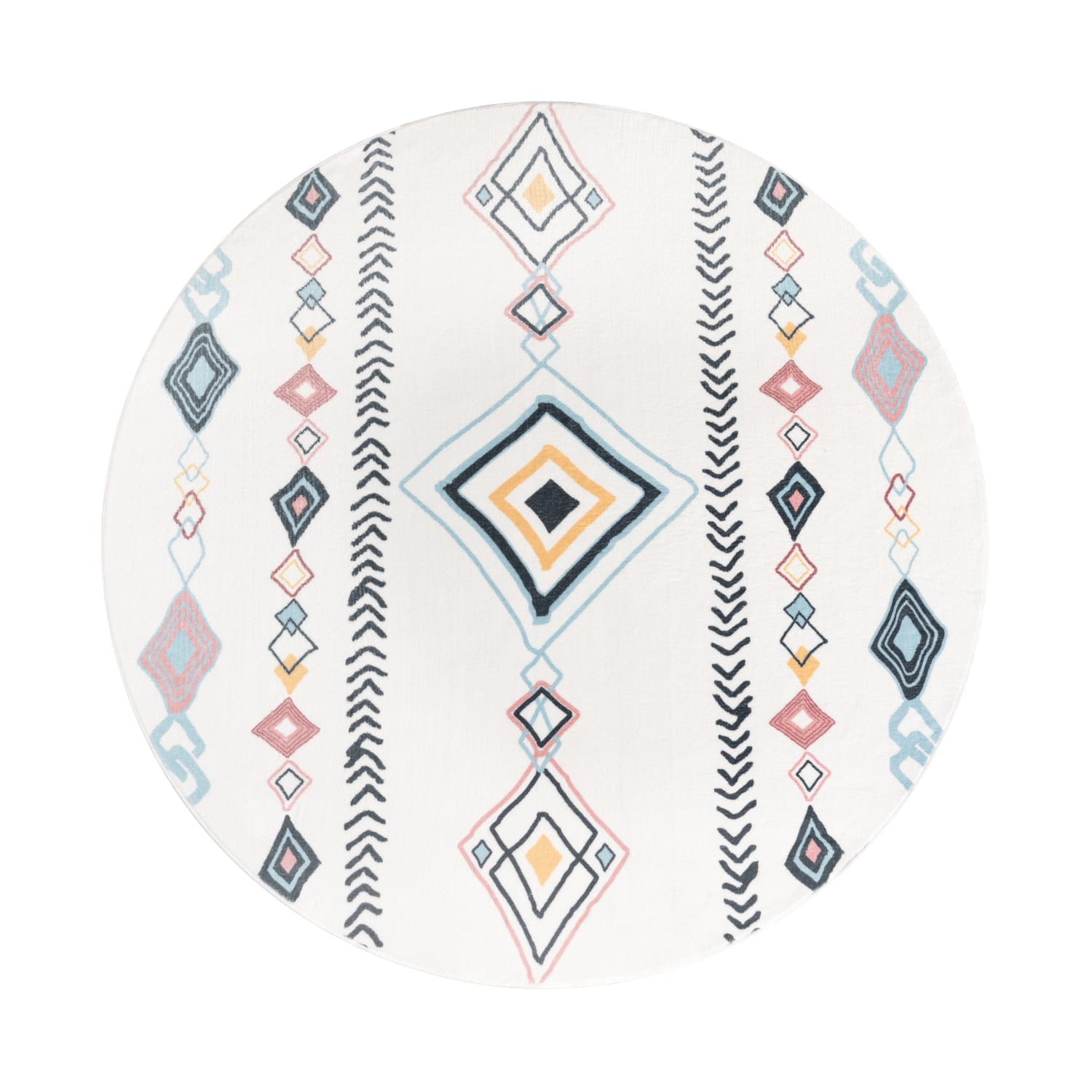 Teppich waschbar Luton Mehrfarbig