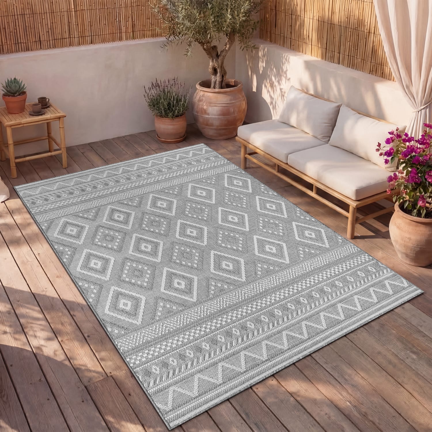 In- & Outdoor-Teppich Vermont Grau