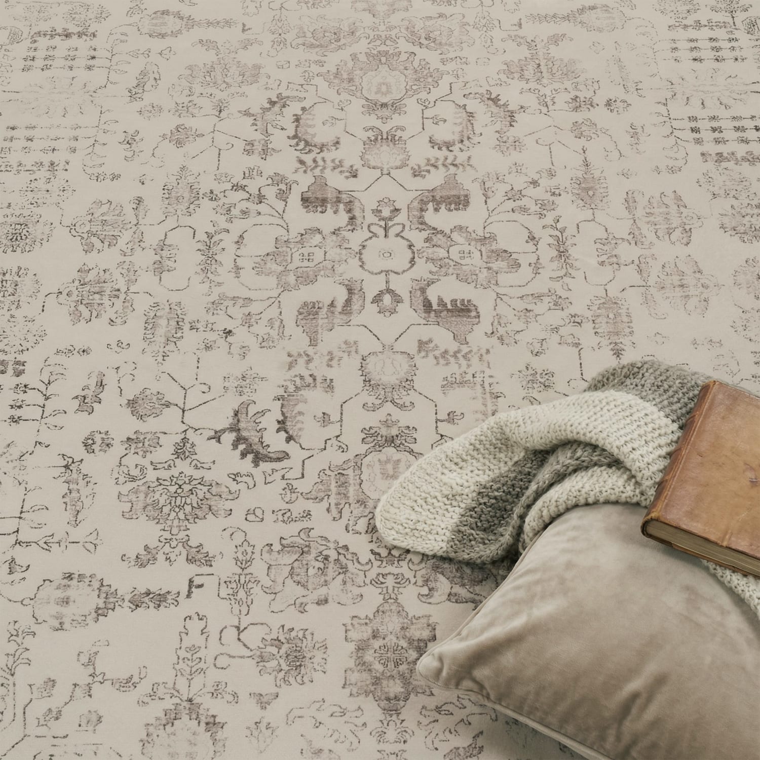 Teppich waschbar Semer Beige