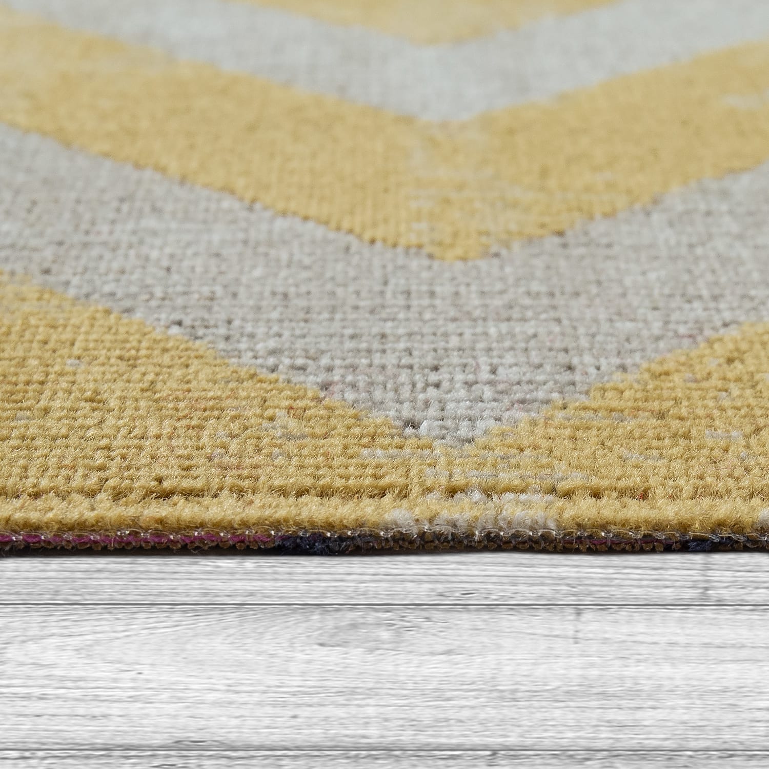 In- & Outdoor-Teppich Poco Gelb-Weiß