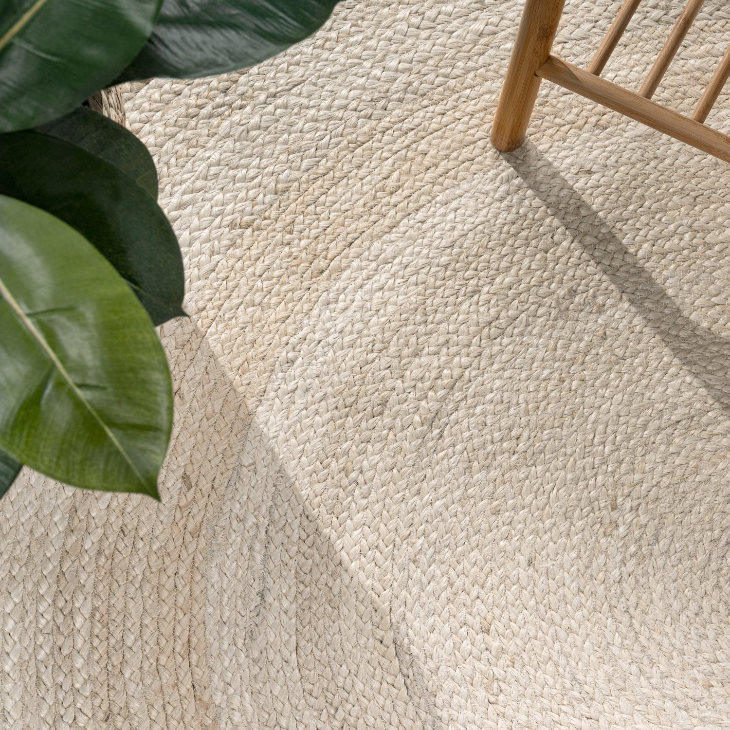 Baumwoll-Teppich Viborg Weiß