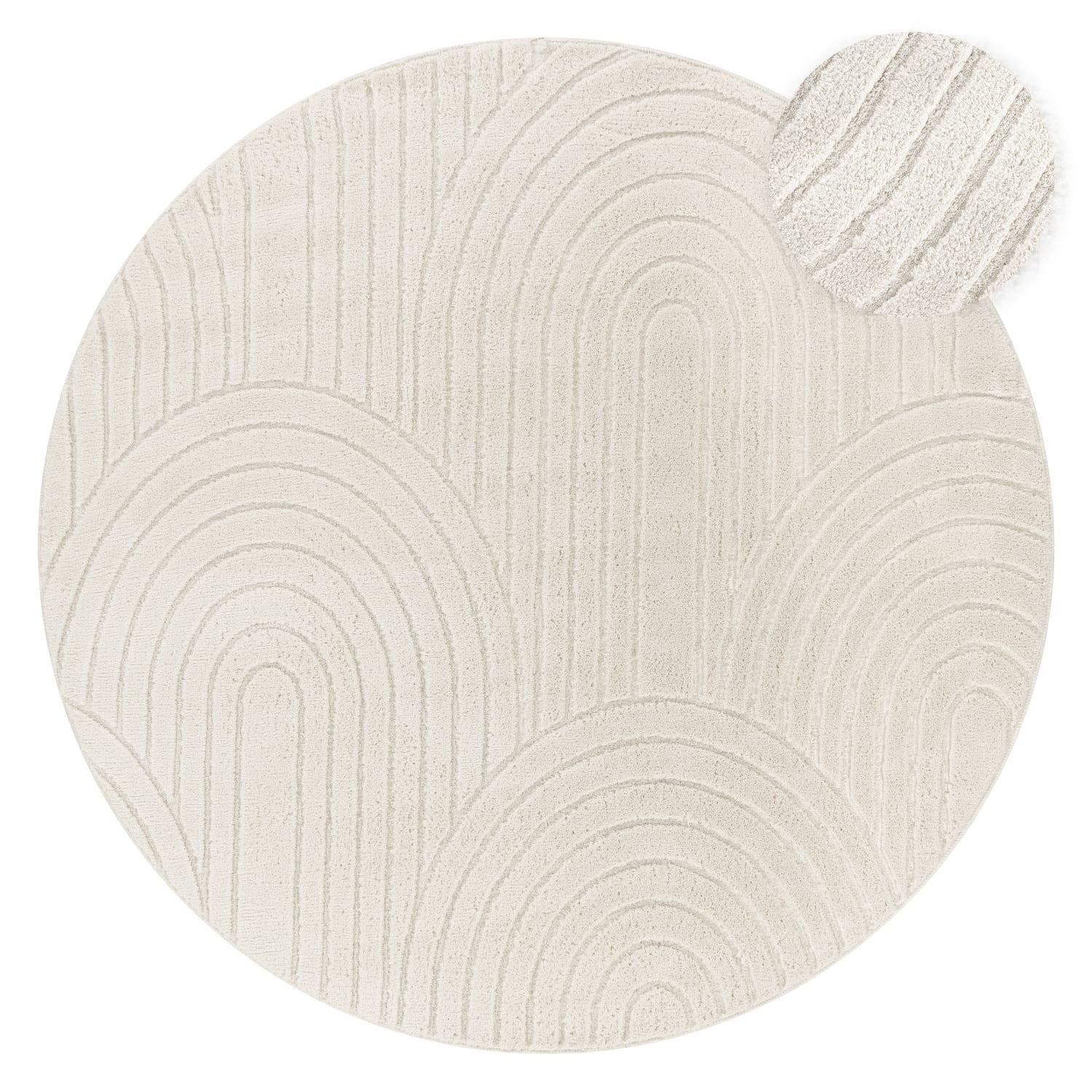 Moderner-Teppich Tokio Creme
