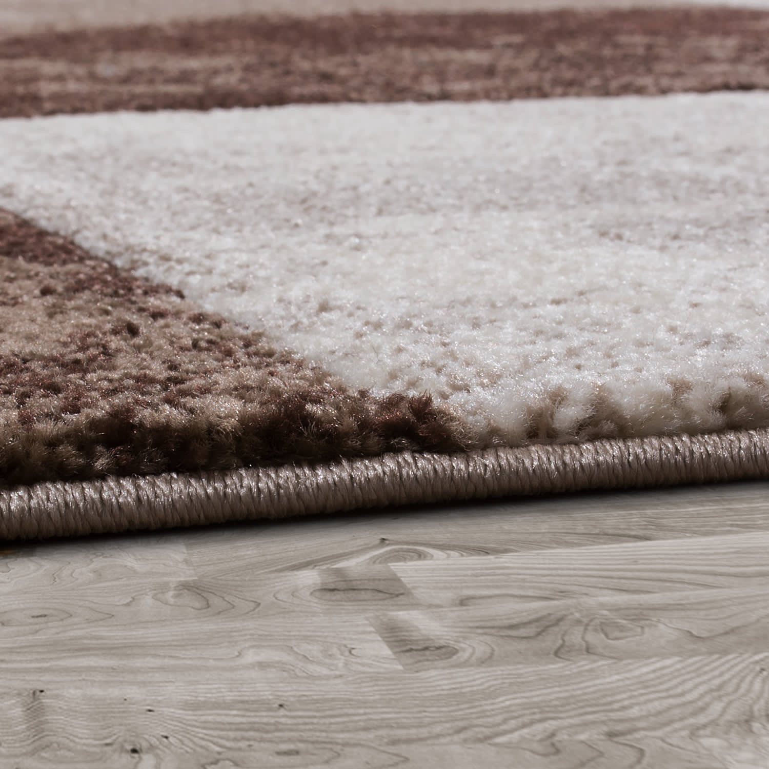 Moderner-Teppich Diamond Braun