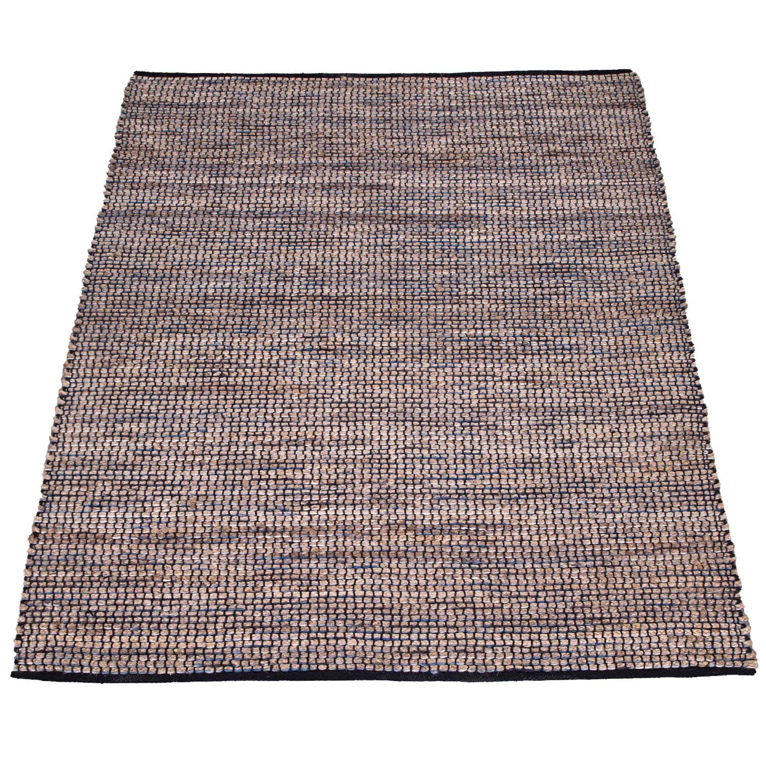 Handgewebter Teppich Odense Blau