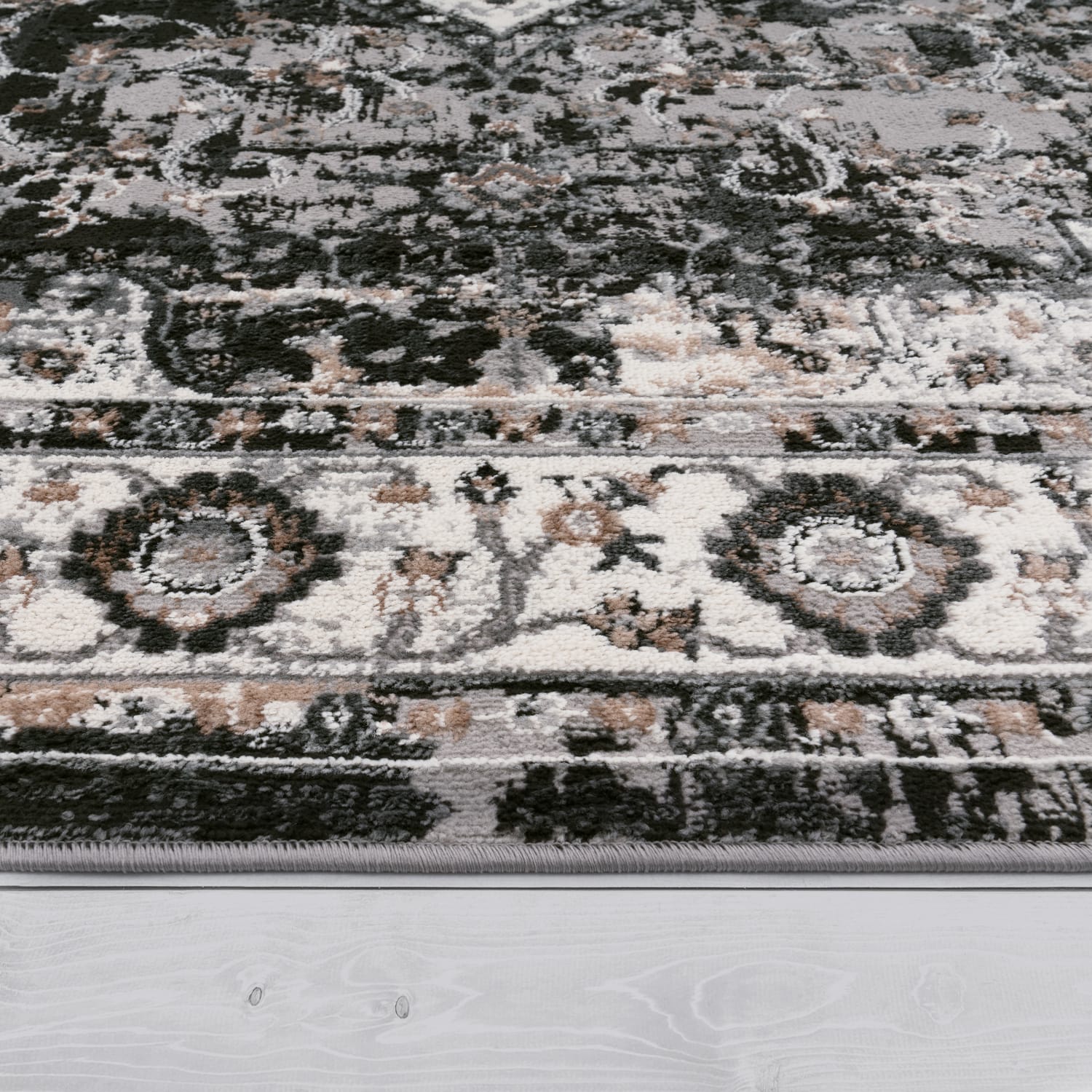 Vintage Teppich Pescara Schwarz