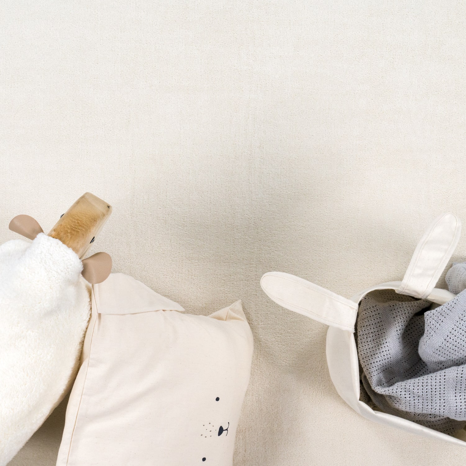 Kinderteppich waschbar Tatami Creme