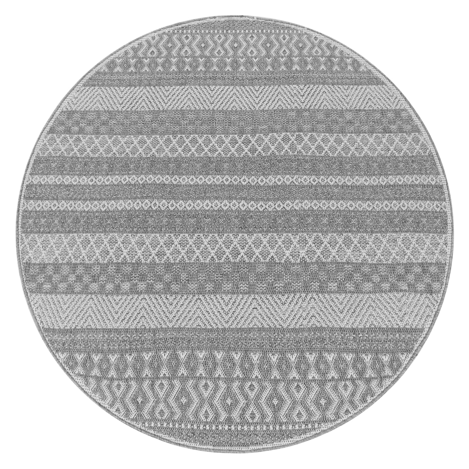 In- & Outdoor-Teppich Vermont Weiß-Grau