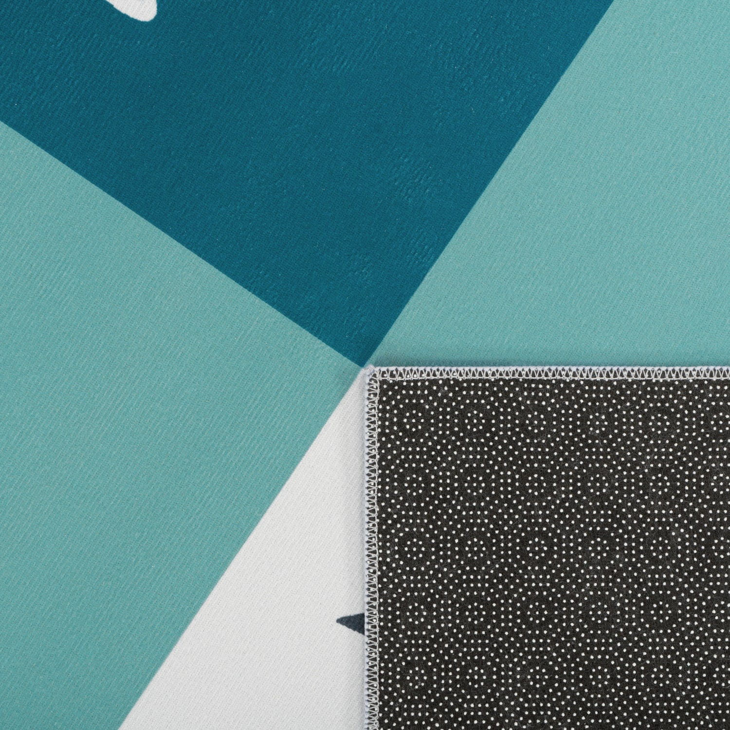 Kinderteppich waschbar Aleyna Türkis