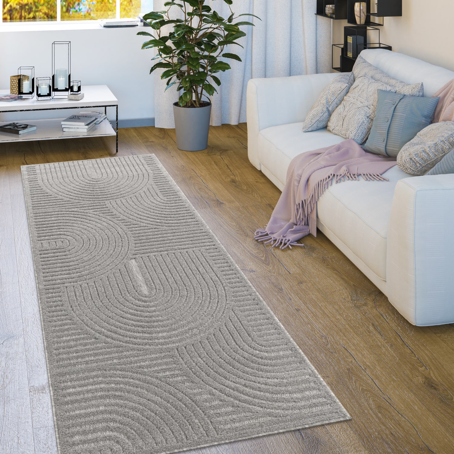 In- & Outdoor-Teppich Livorno Grau