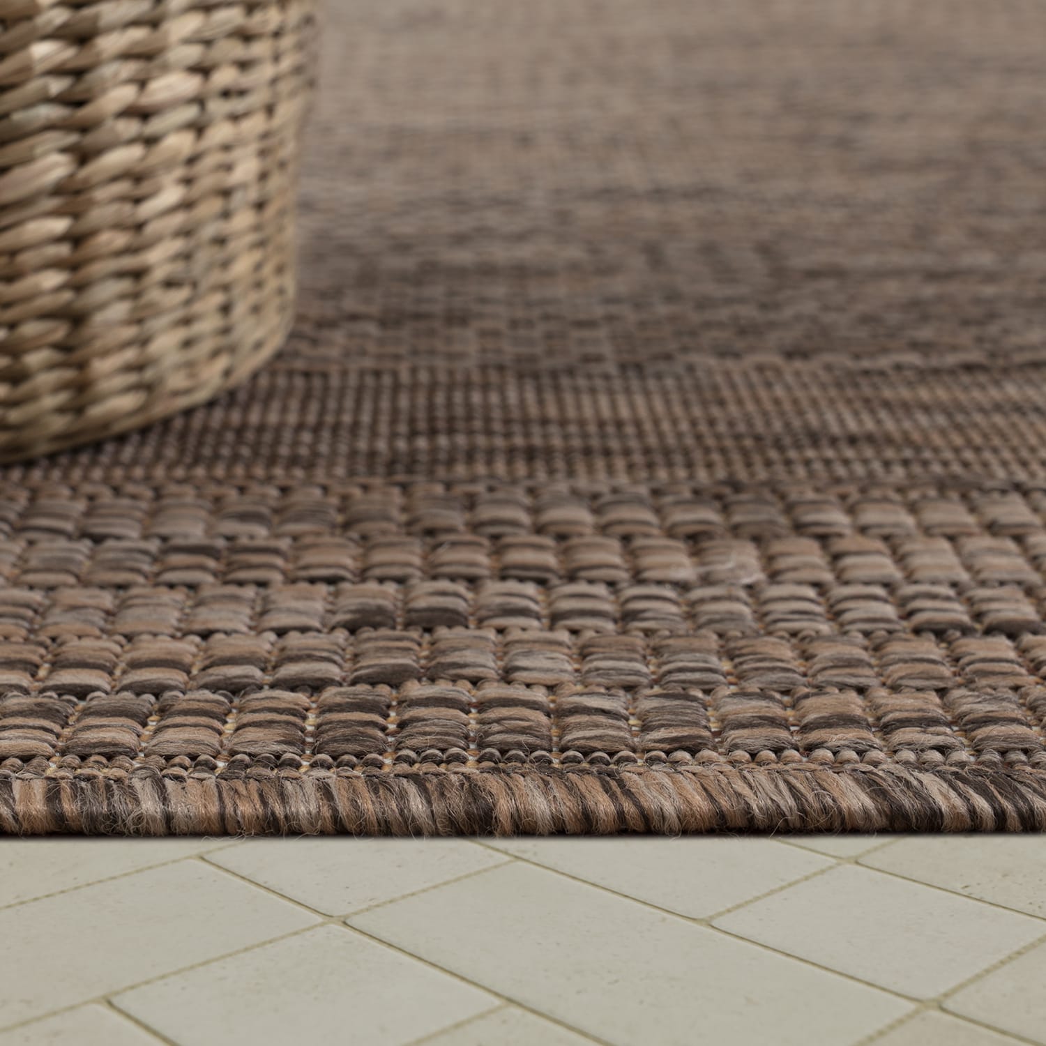 In- & Outdoor-Teppich Roma Braun