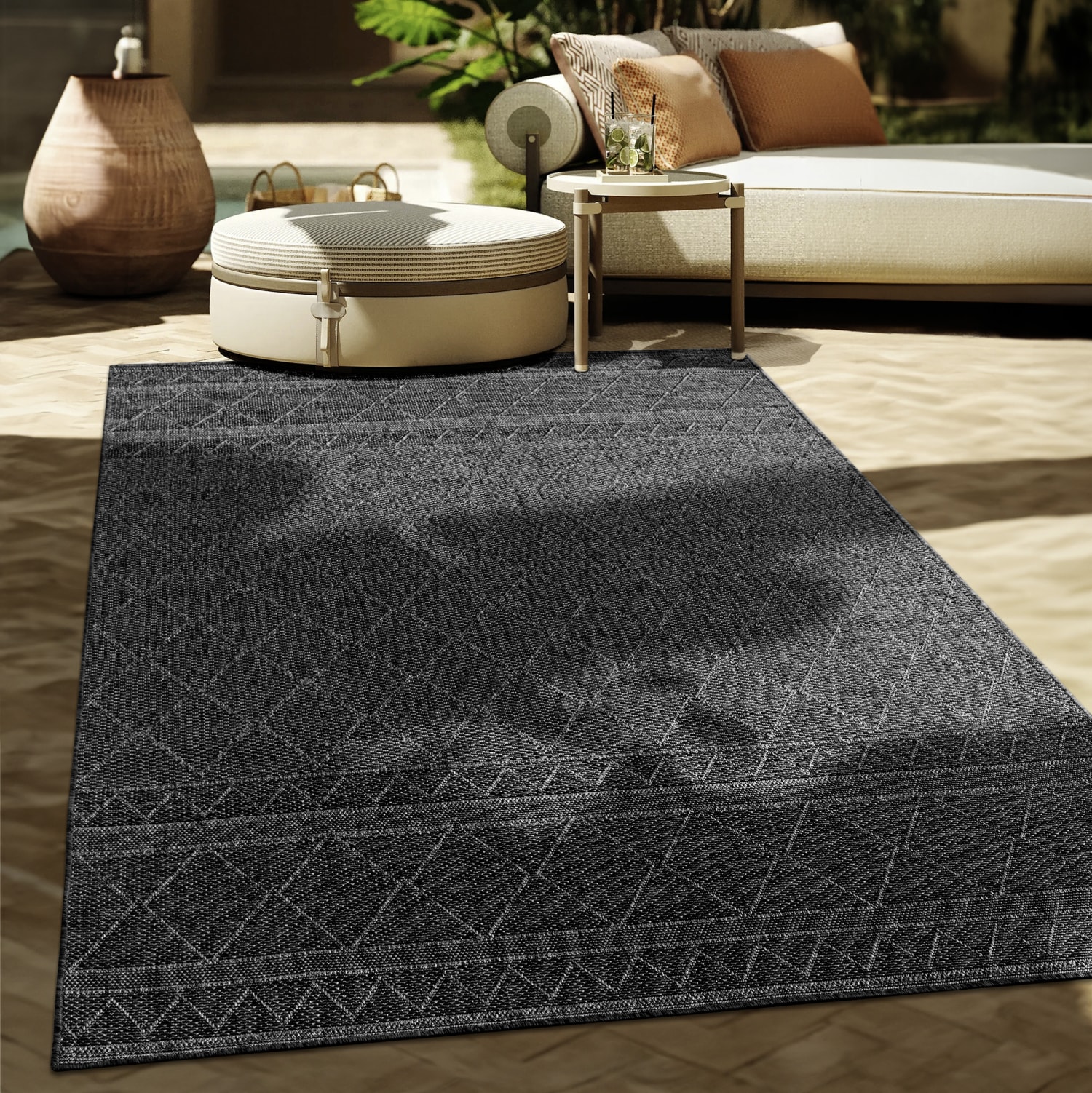 In- & Outdoor-Teppich Vermont Anthrazit