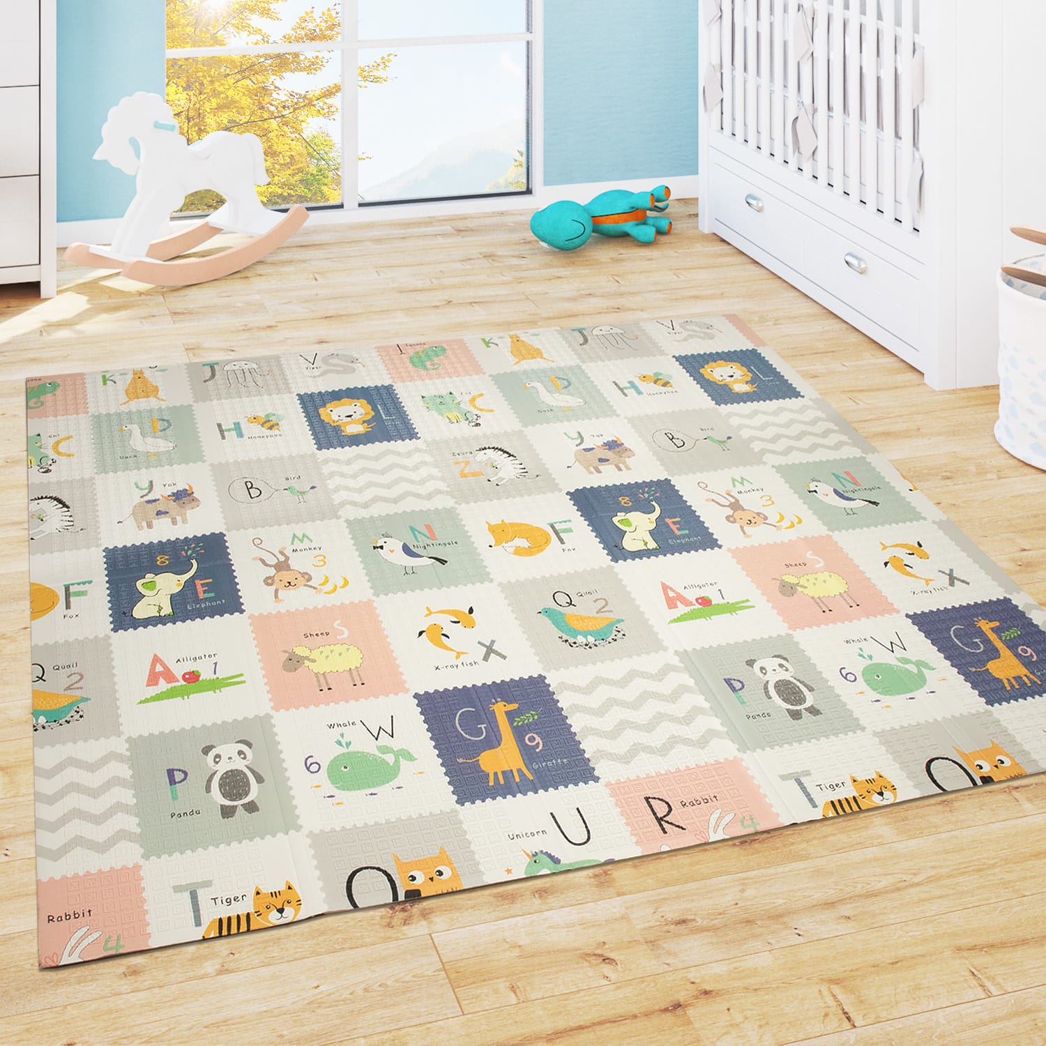 Spielteppich faltbar Folding Mat Mehrfarbig